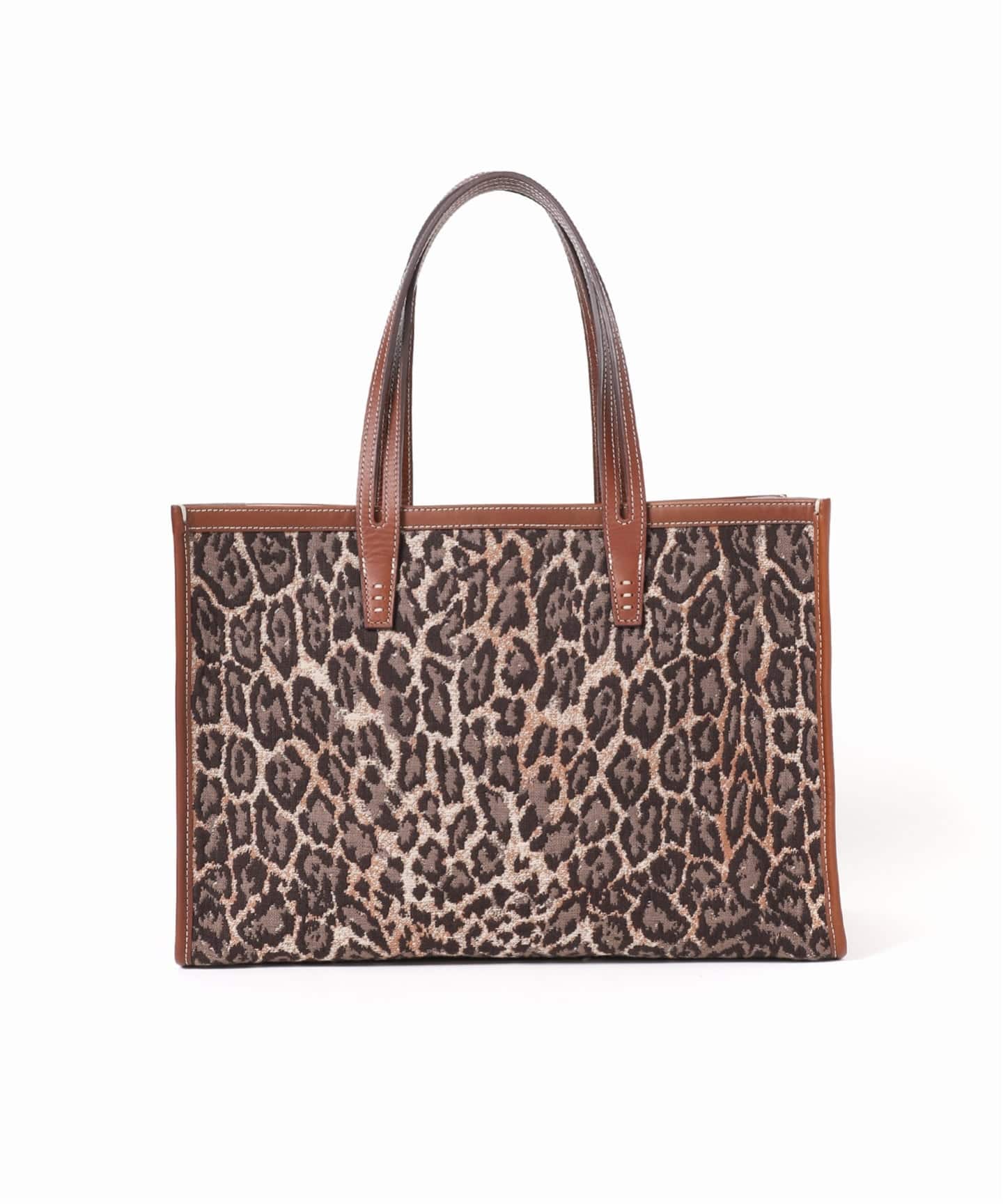 別注》【A VACATION】CLUB BAG L BROWN LEO：トートバッグ（トート