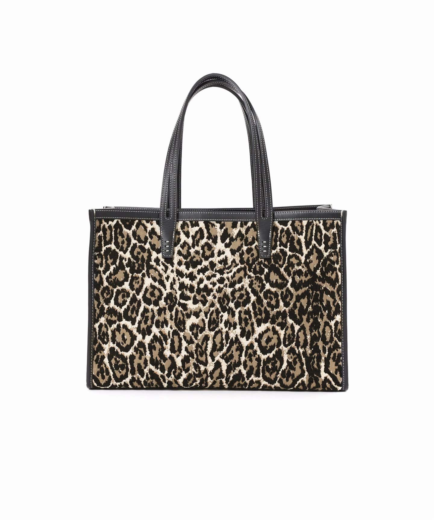 予約》《別注》【A VACATION】CLUB BAG L KHAKI LEO：トート