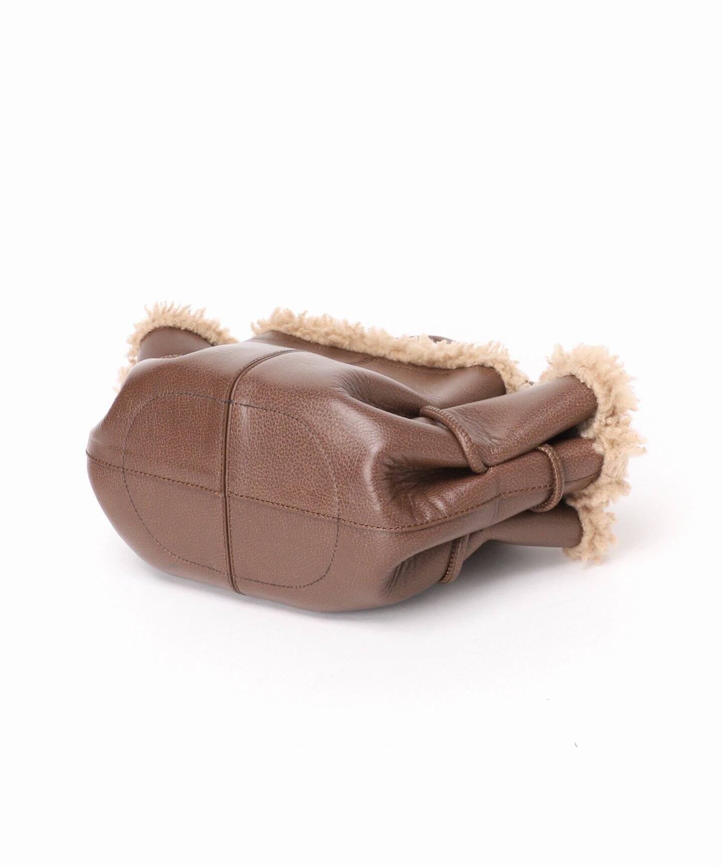 新品　セオリーリュクスHEREU ムートンショルダーバック 予約》【HEREU/ヘリュー】Arta Mini Curly Shearling Trims