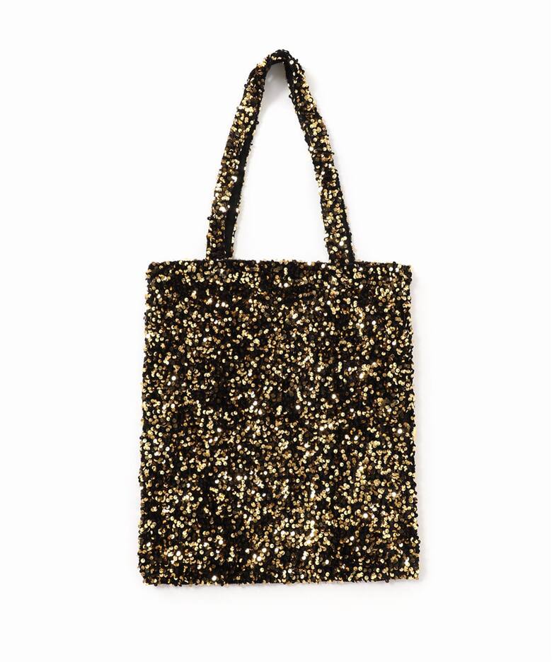 追加4》【Uhr/ウーア】Friendship Spangle Velour Tote：トートバッグ 