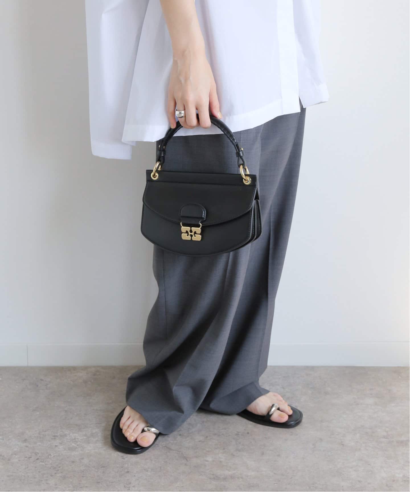 GANNI/ガニー】Apo-G Bag Mini Top Handle：ショルダーバッグ