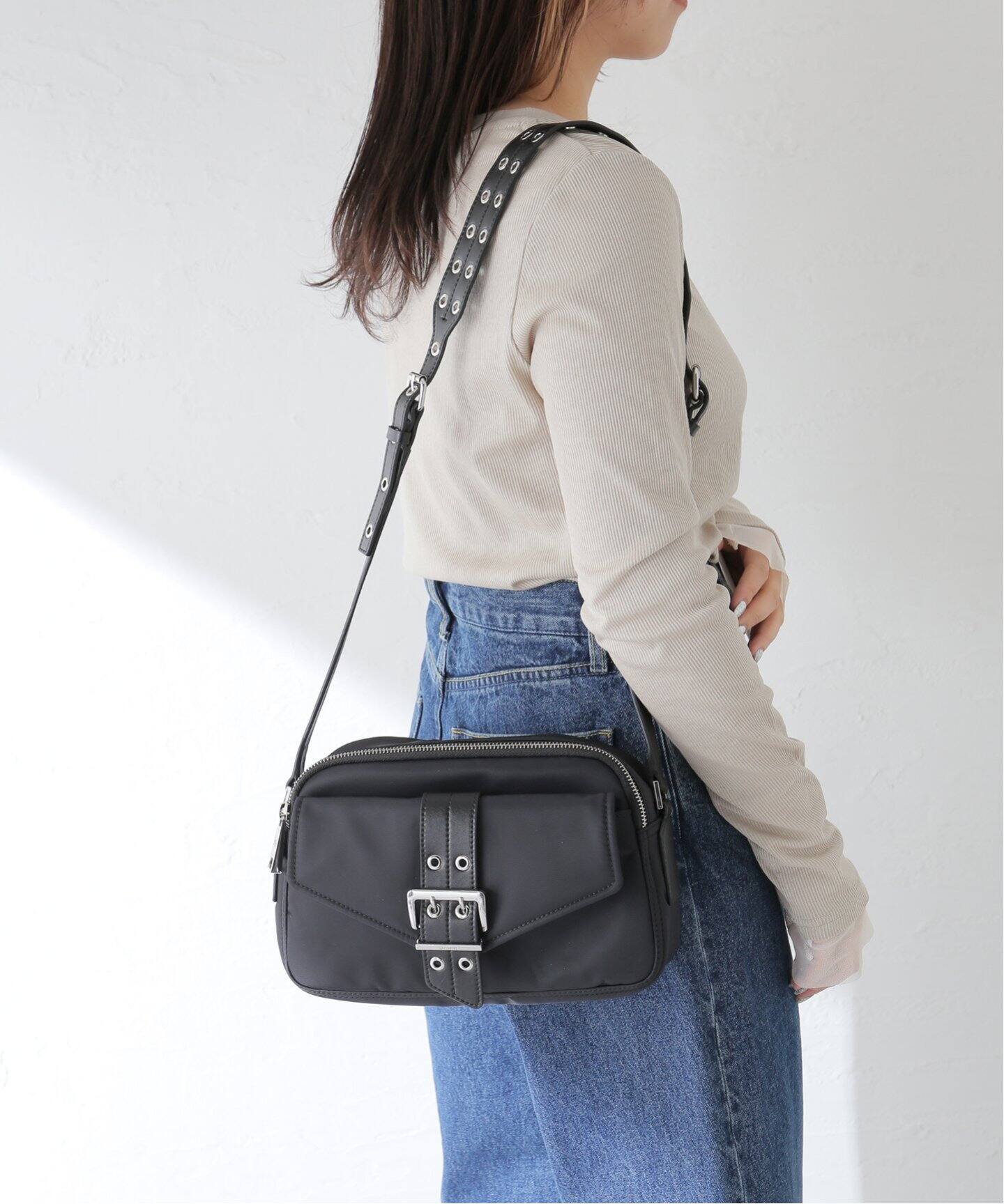 GANNI/ガニー】Bucky Camera Bag：ショルダーバッグ（ショルダーバッグ 
