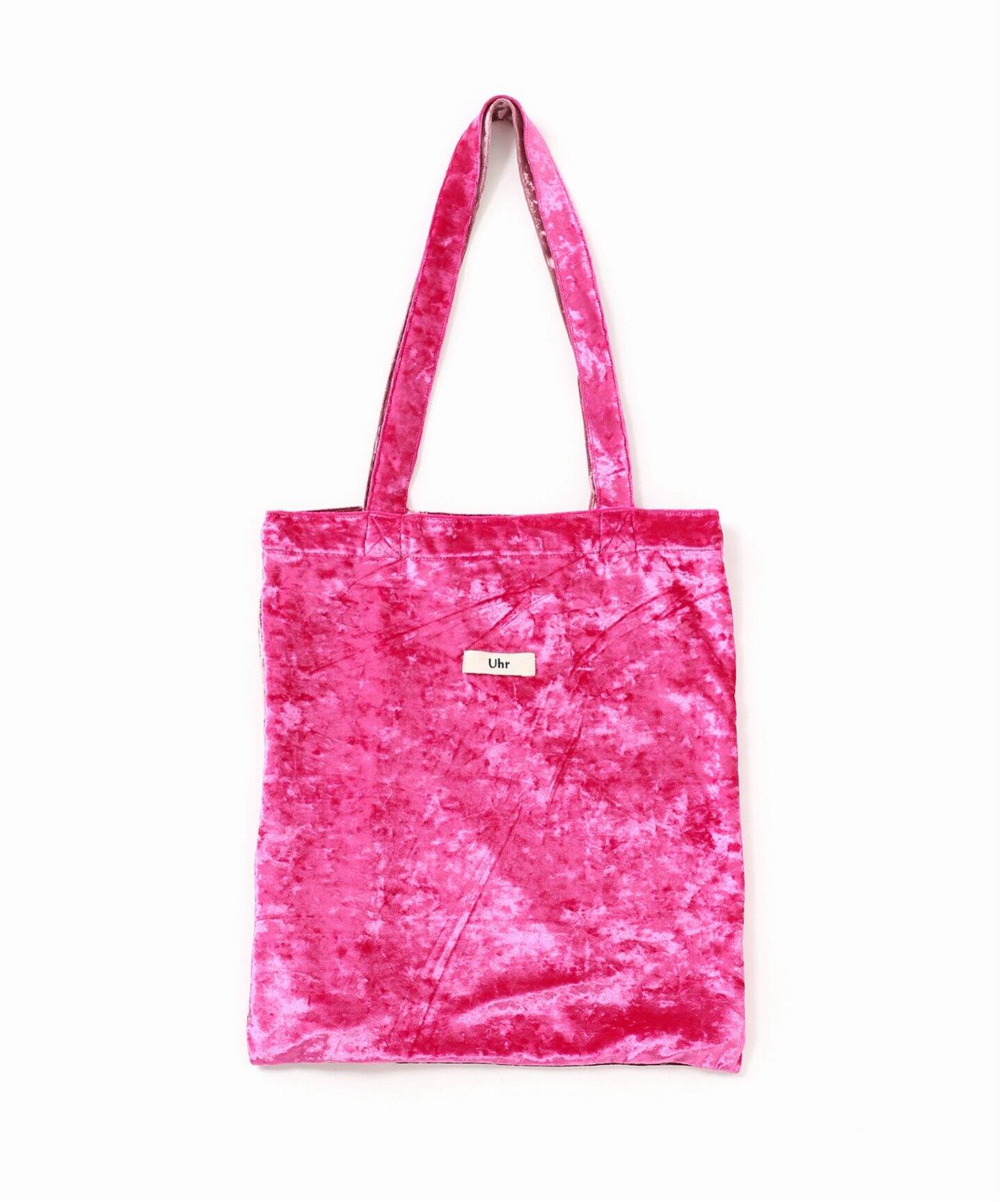 Uhr/ウーア】Friendship Bicolor Velour Tote：トートバッグ（トート
