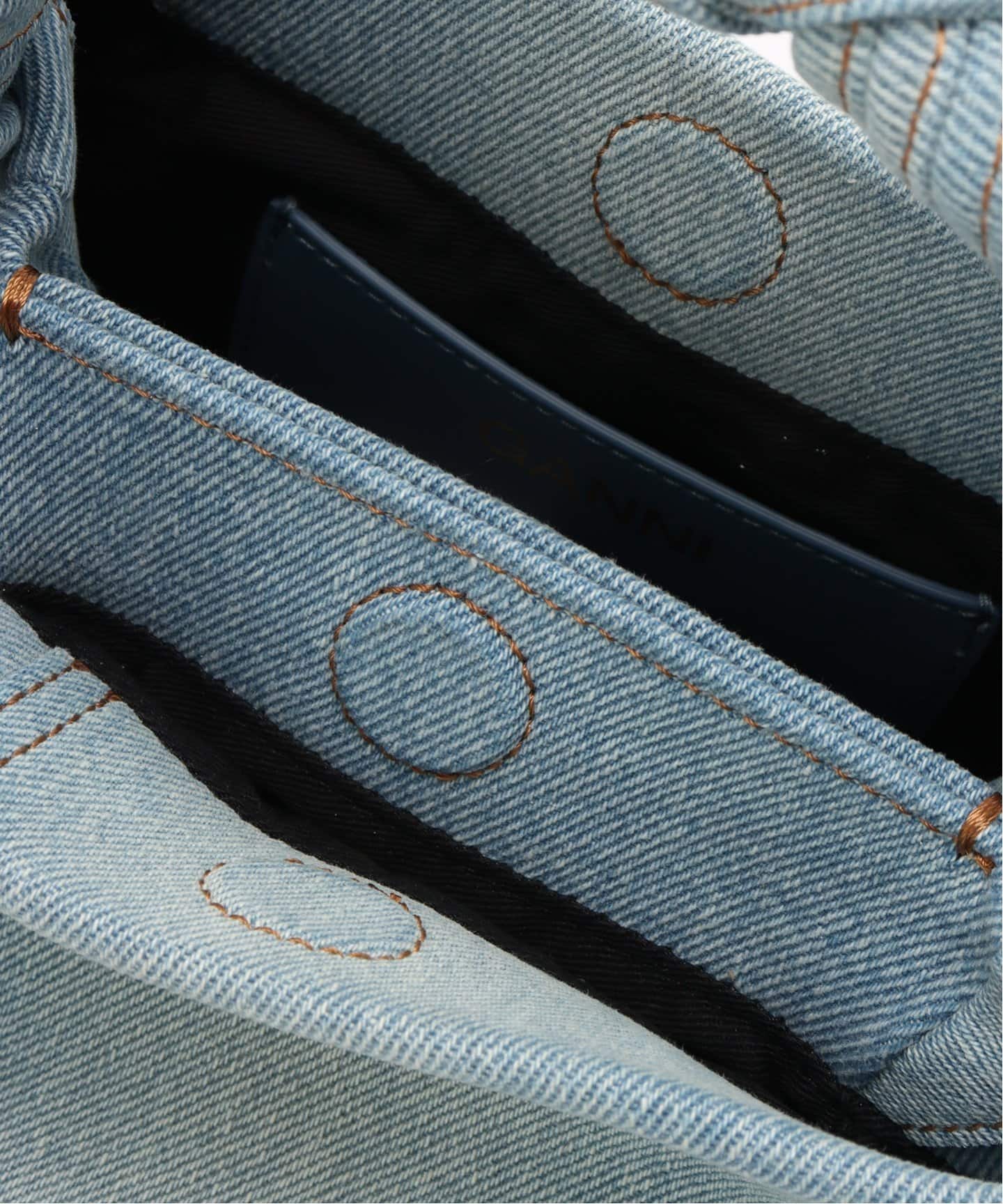 GANNI/ガニー】Bou Bag Small Washed Denim：ショルダーバッグ