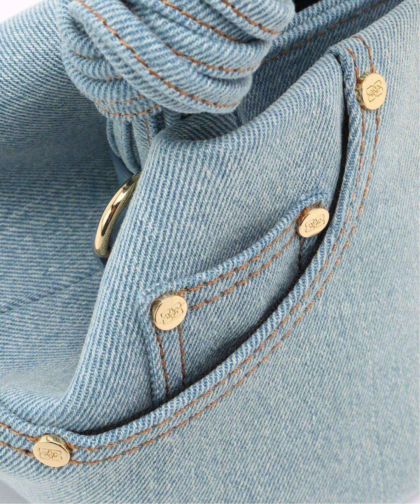 GANNI/ガニー】Bou Bag Small Washed Denim：ショルダーバッグ
