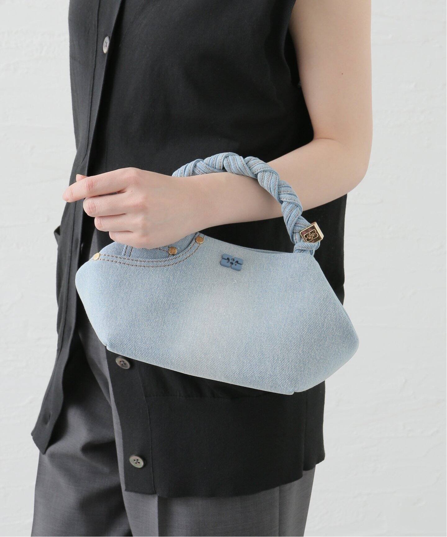 GANNI/ガニー】Bou Bag Small Washed Denim：ショルダーバッグ