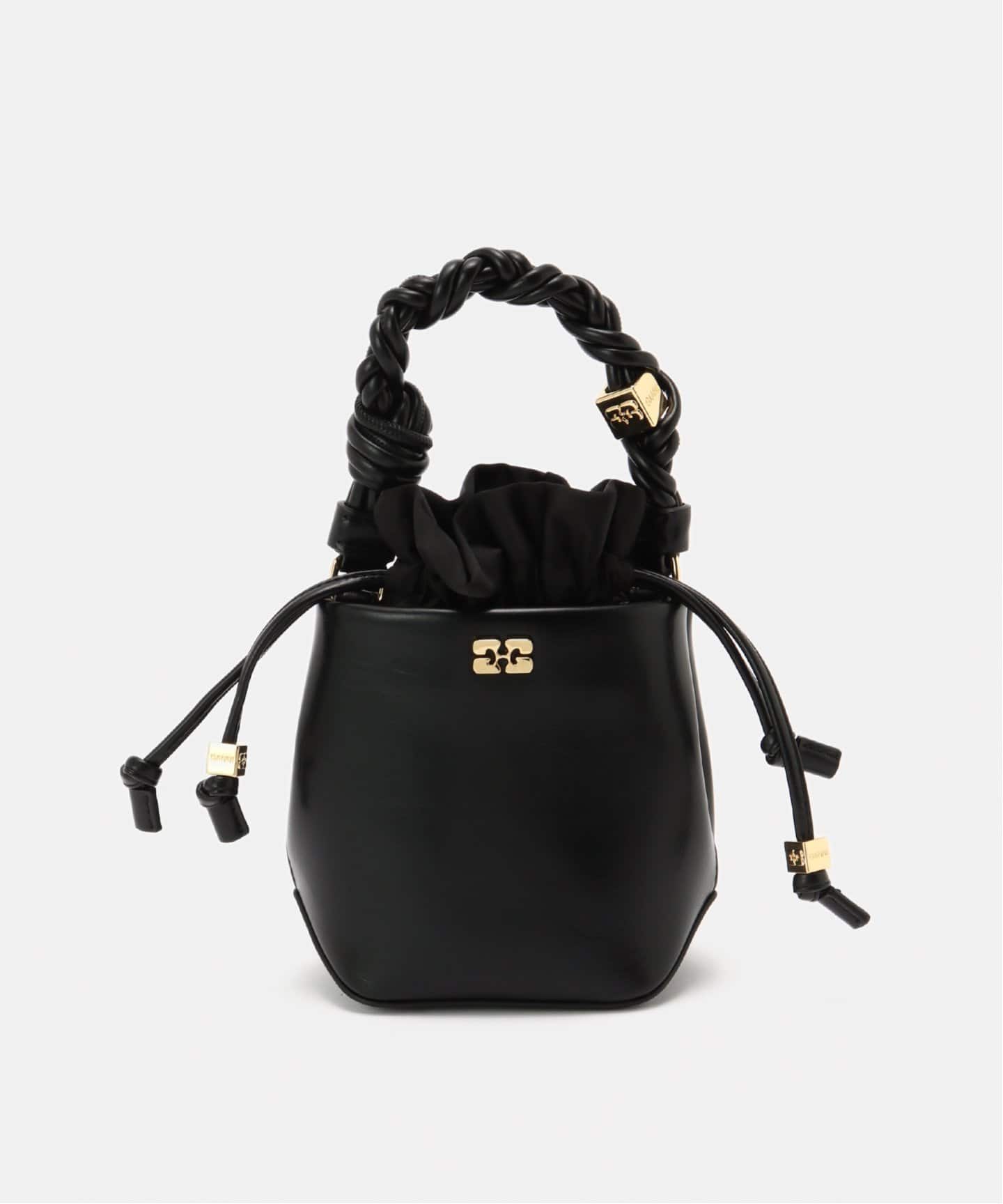 GANNI ガニー Bou Bucket Mini Crinckle ショルダーバッグ GANNI/ガニー】Bou Bucket Mini Crinckle Oleatex：ショルダー