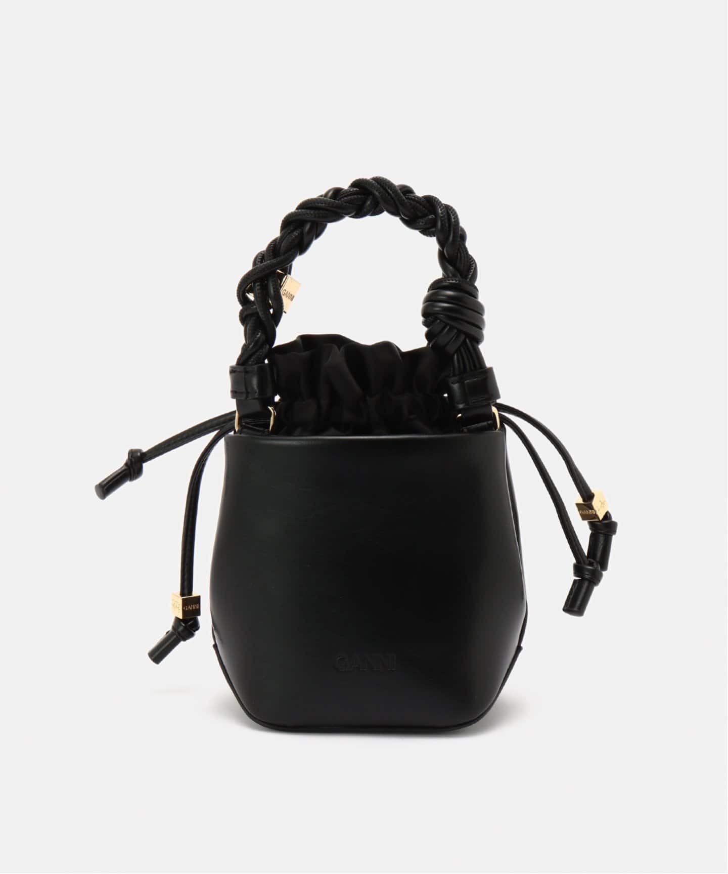 ★海外限定カラー★【GANNI】BOU BUCKET LD53 ショルダーバッグ Black Black GANNI Bou Bucket Bag | GANNI US