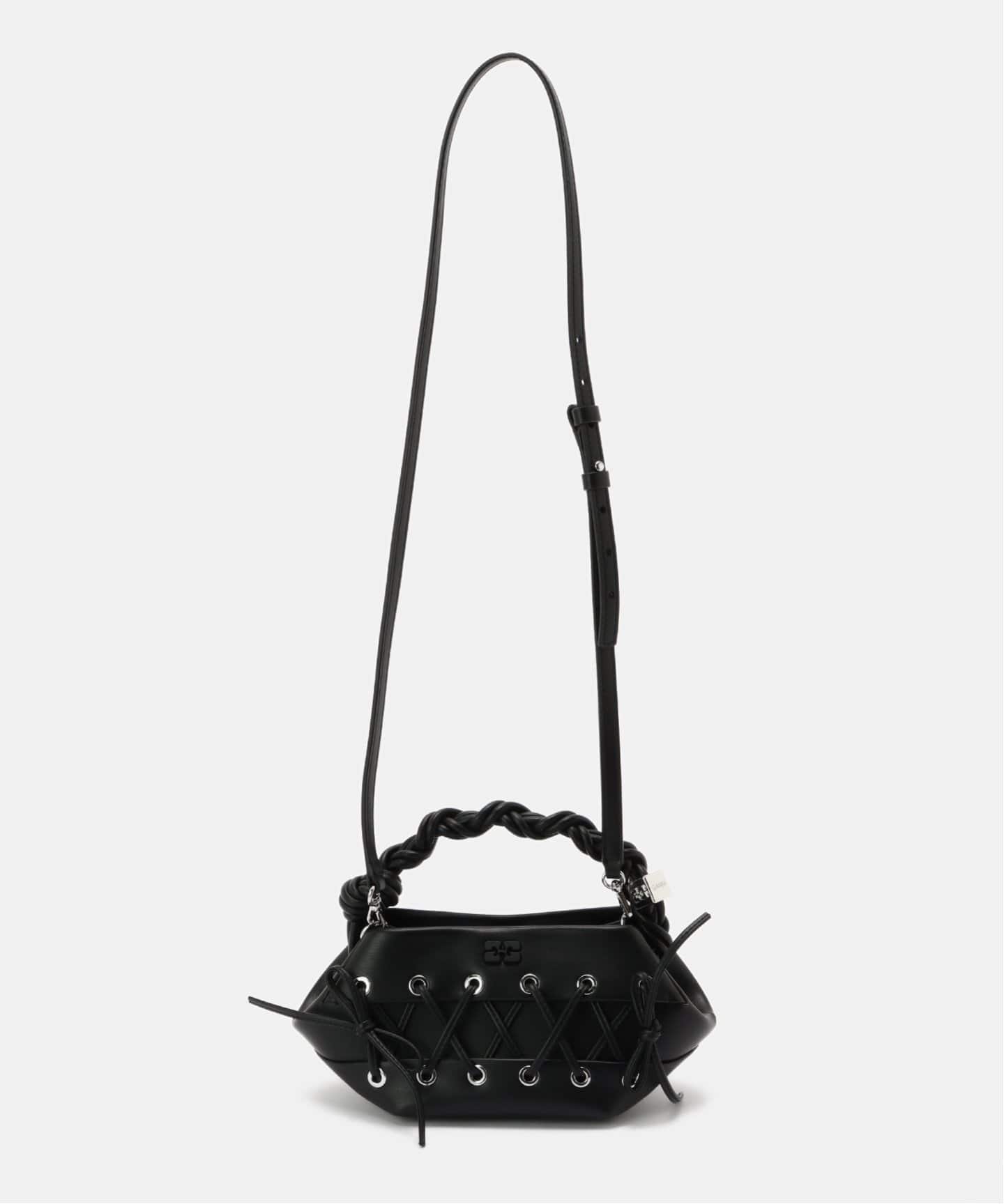 GANNI/ガニー】Bou Bag Mini Eyelets Lace Up：ショルダーバッグ
