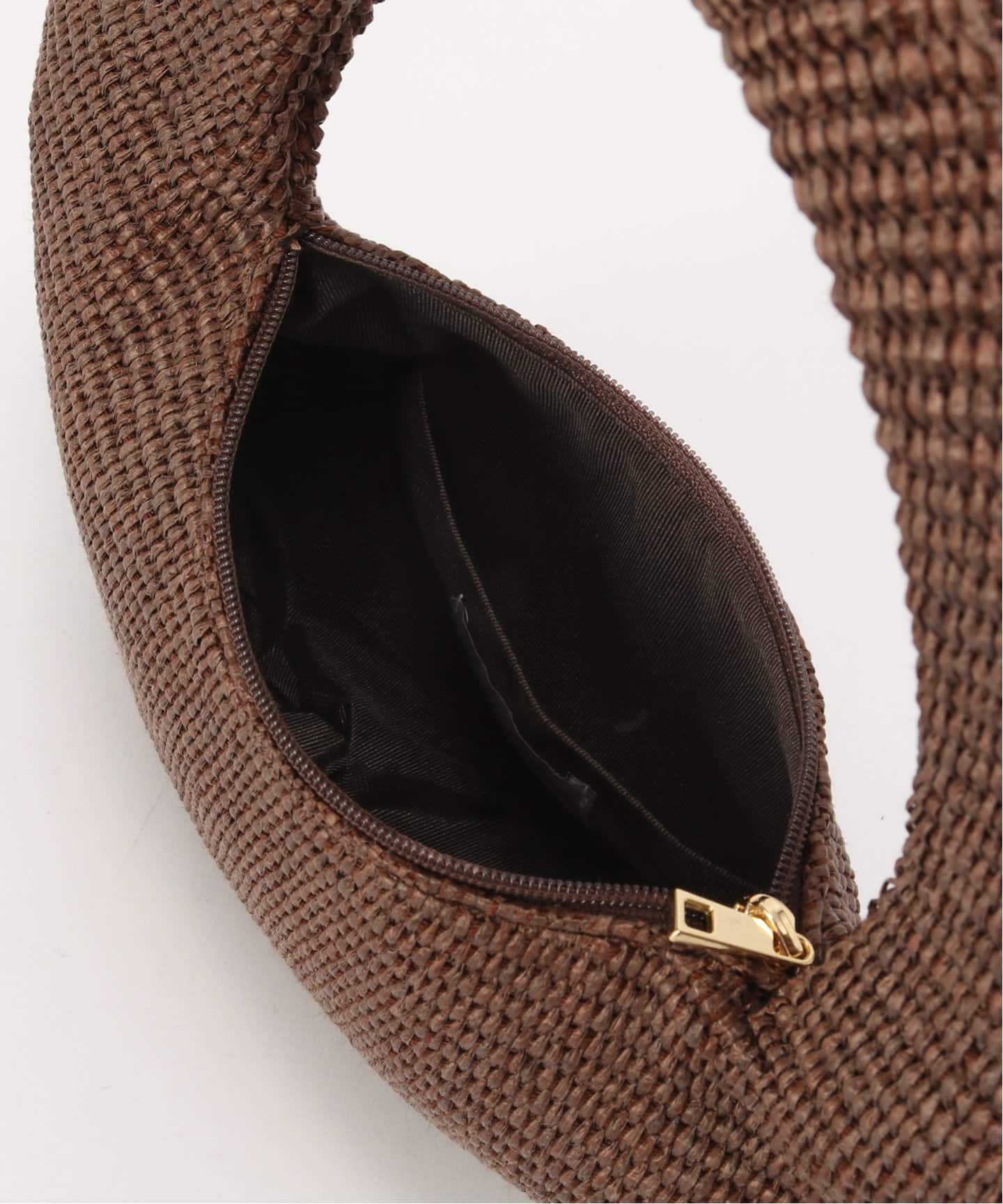 【カテリナベルティーニ】ラフィアハンドBAG/ブラウン Caterina Bertini/カテリナ ベルティーニ】ラフィアハンドBAG