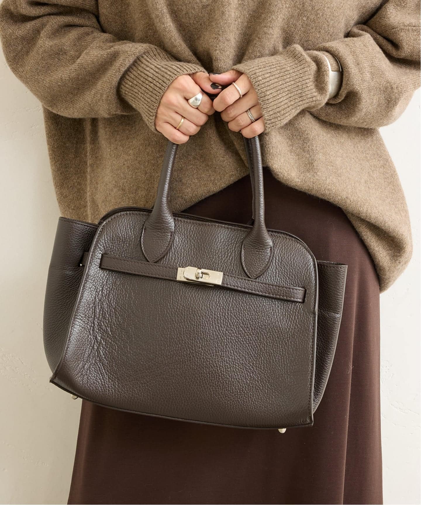 【新品】ジャーナルスタンダード オウレンティ バックルツキミニボストンバッグ 追加予約》【AULENTTI/オウレンティ】バックルツキMINI BOSTON