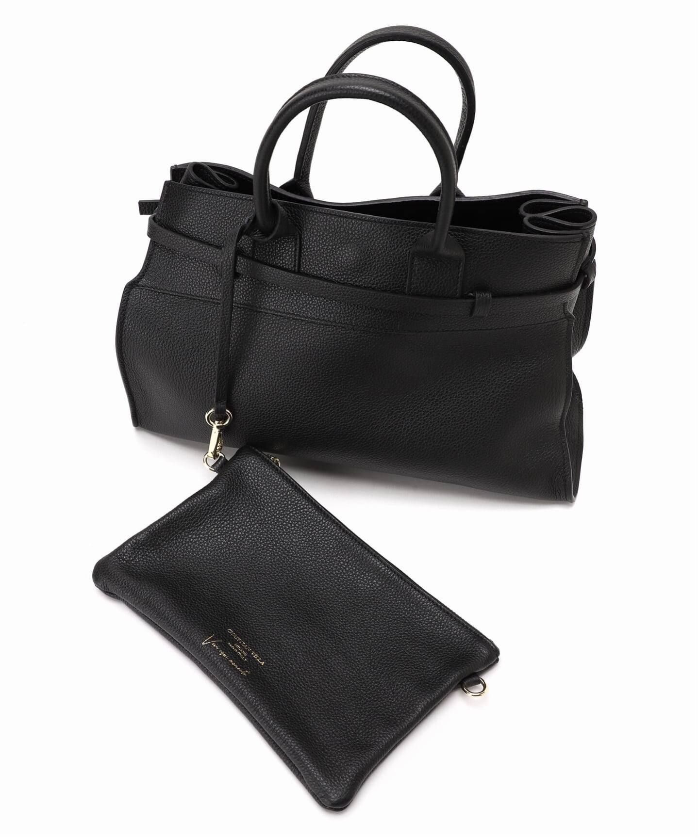 CHRISTIAN VILLA／クリスチャンヴィラ　タック トート　ブラック CHRISTIAN VILLA /クリスチャン ヴィラ】カナグツキTOTE（トートバッグ