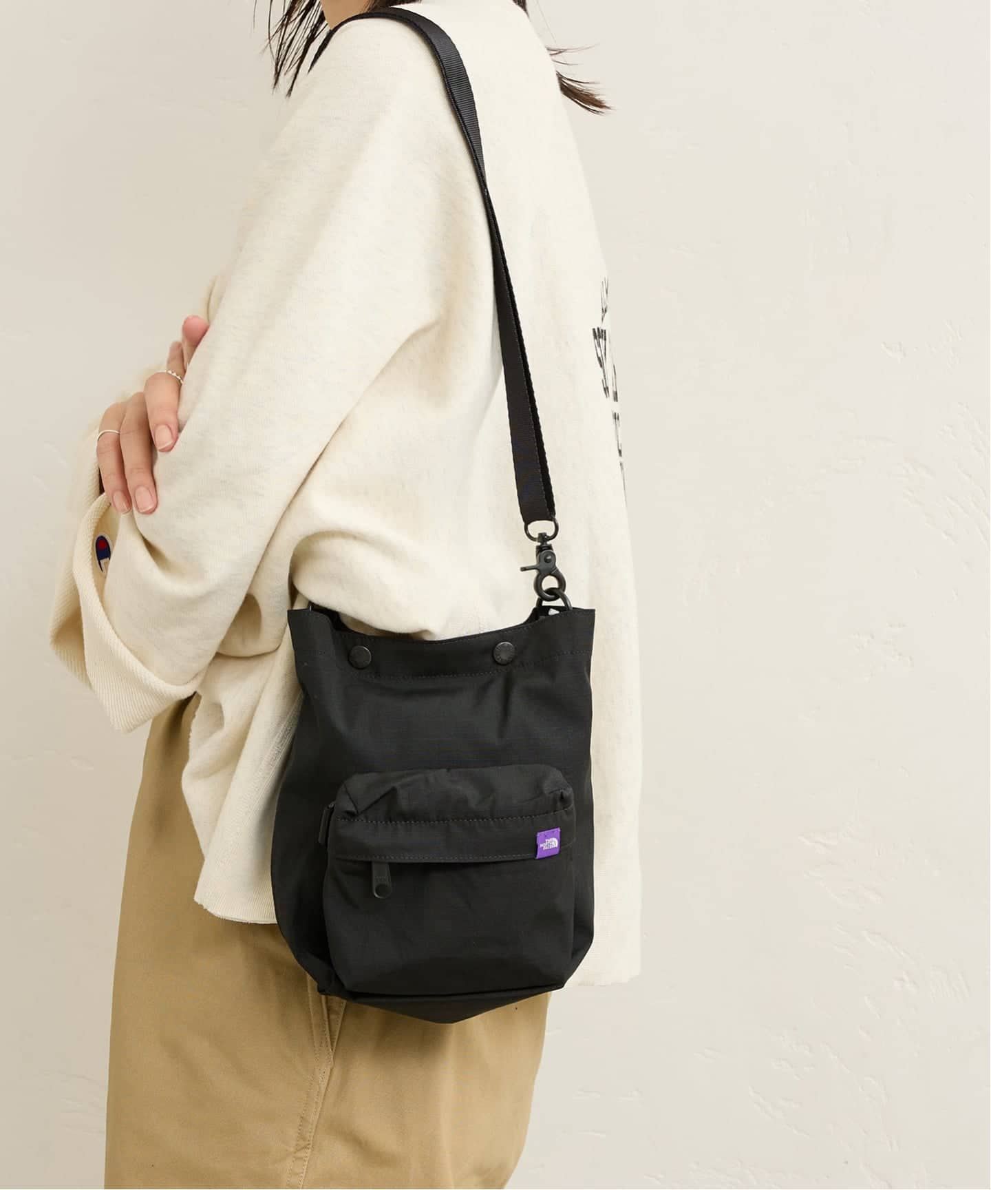 パープルレーベルMountain Wind Multi Bag(ブラック) nanamica / Mountain Wind Multi Bag