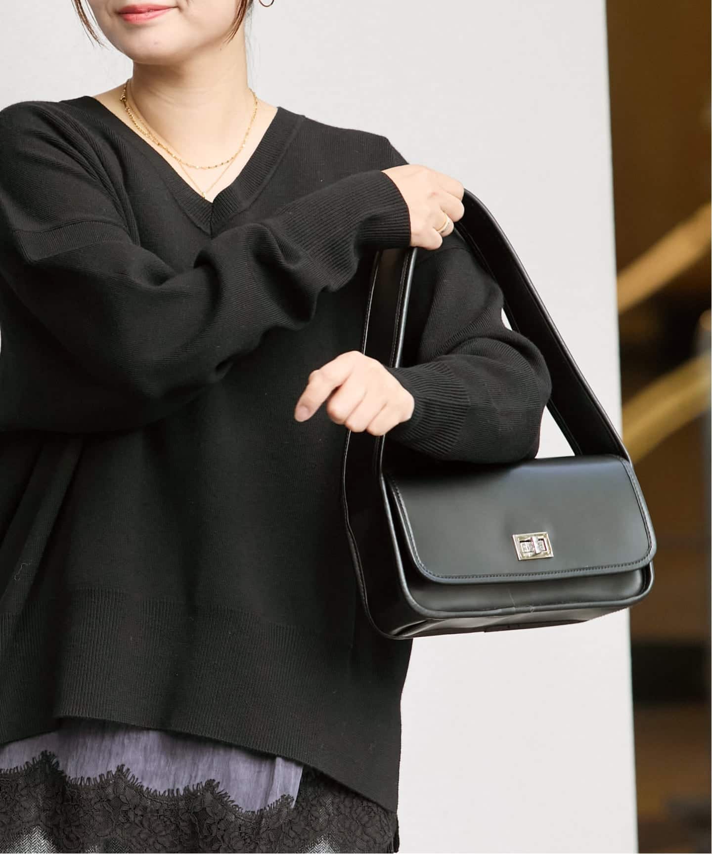 STEPHEN/ステファン】カナグツキショルダーBAG（ハンドバッグ