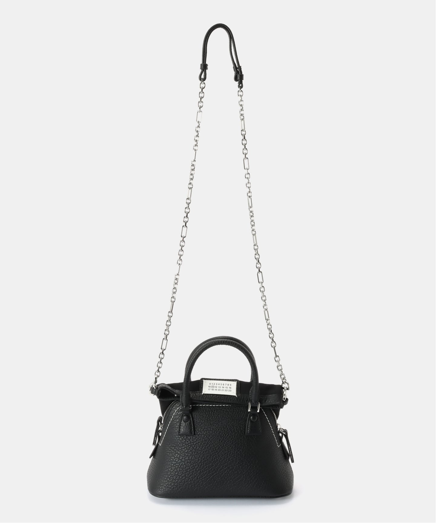 トートバッグ Maison Margiela \"5AC CLASSIQUE\" MICRO BAG 5AC Classique Baby leather tote bag in black - Maison