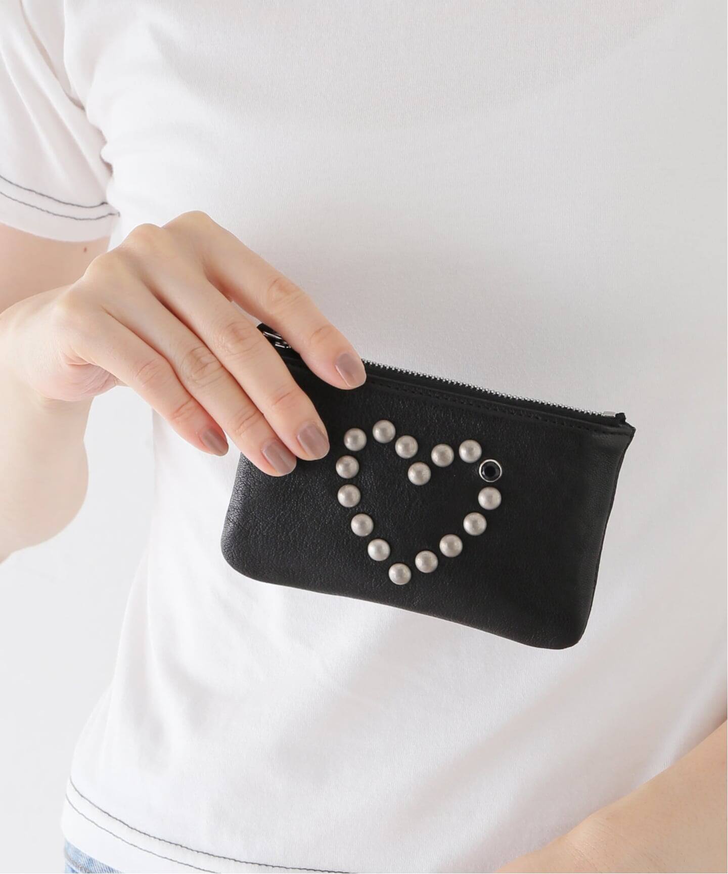 小物 [OPEN YY] STUD CHAIN WALLET OPEN YY / オープンワイワイ】HEART STUD CHAIN WALLET