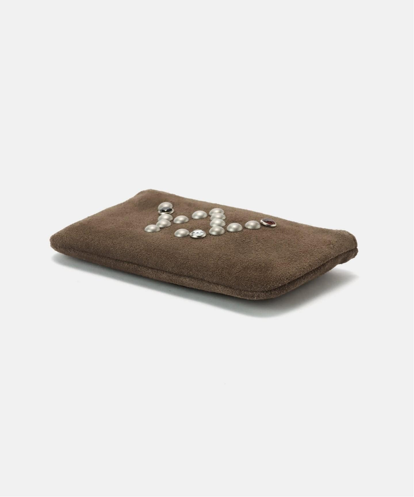 OPEN YY / オープンワイワイ】HEART SUEDE STUD CHAIN WALLET