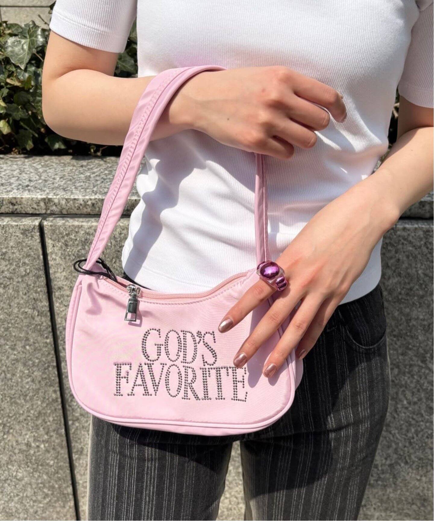 Praying/プレイング】 Gods Favorite Rhinestone Bag PRAY240 05- PINK 