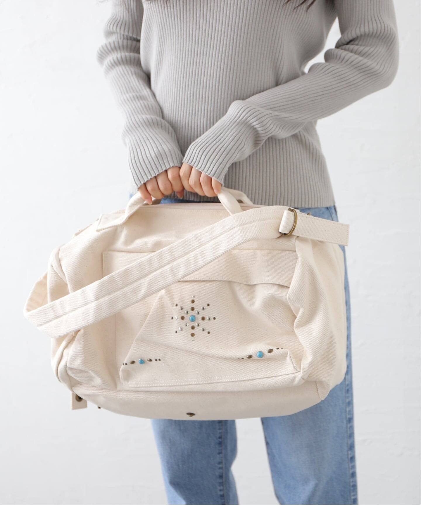 SCULPTOR/スカルプター】Three-Way Stud Twill Bag SC25A513