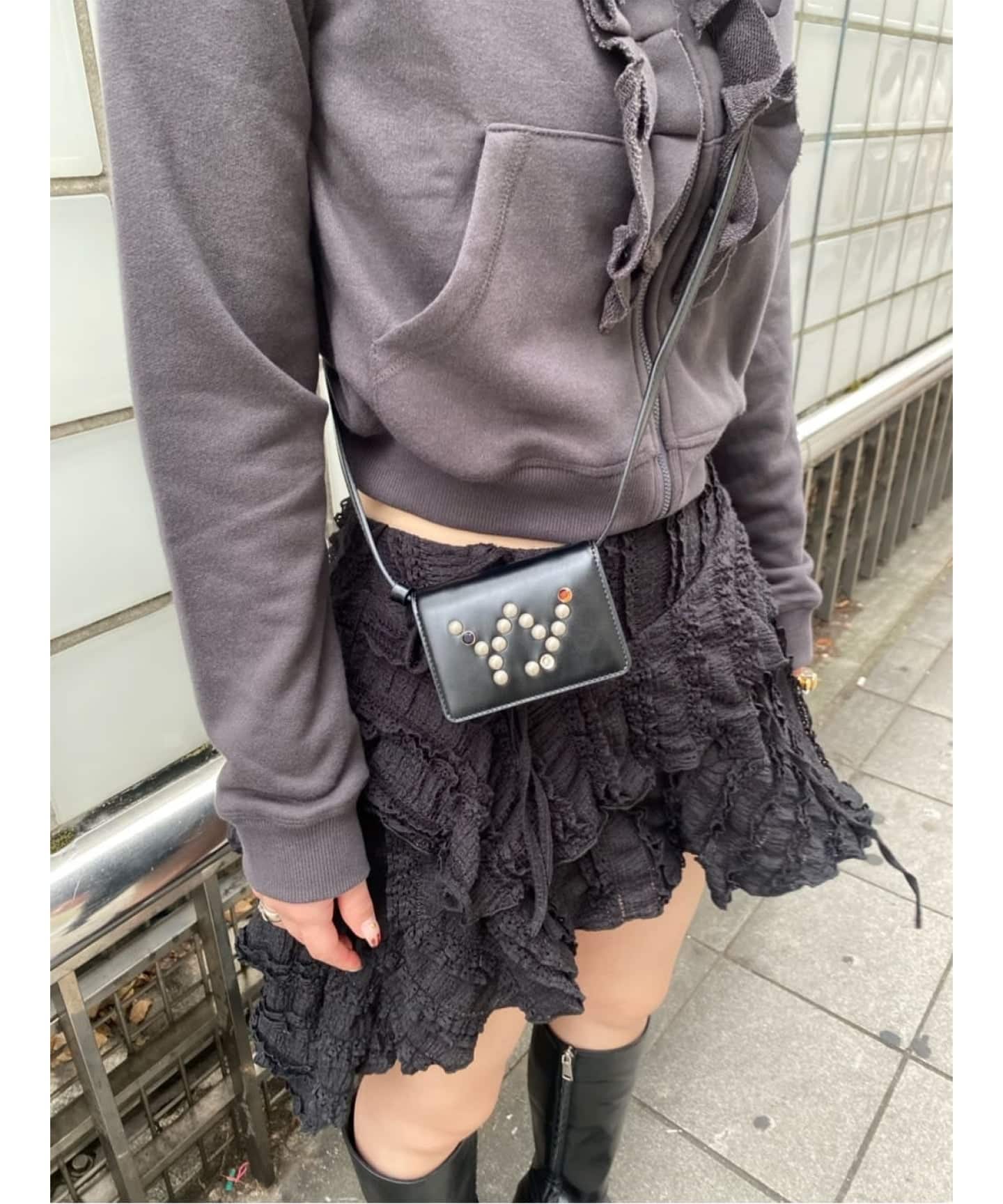 OPEN YY / オープンワイワイ】 MICRO STUD WALLET BAG