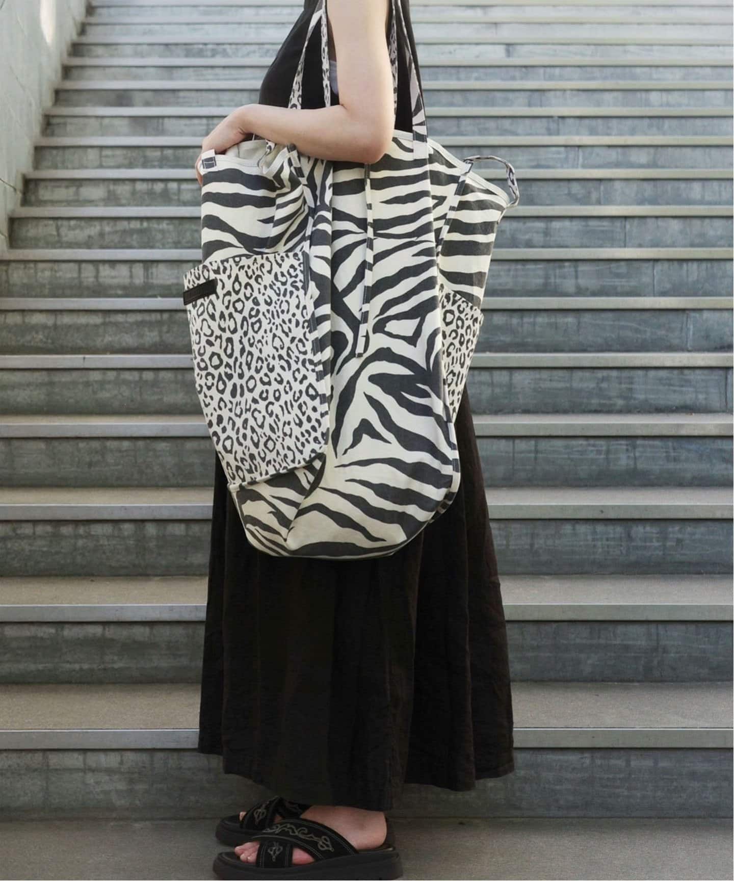 ジャーナルスタンダード　アミアカルヴァ　ベージュトートバッグ カゴバック amiacalva 】 for luxe EASY BAG(M)（トートバッグ）｜journal