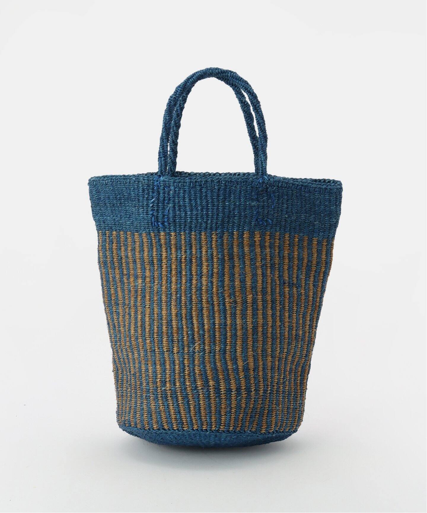 新品ジャーナルスタンダードラックス リネンキャンバストートバッグカーキ SOIL】 STRIPE SISAL BAG（かごバッグ）｜journal standard luxe