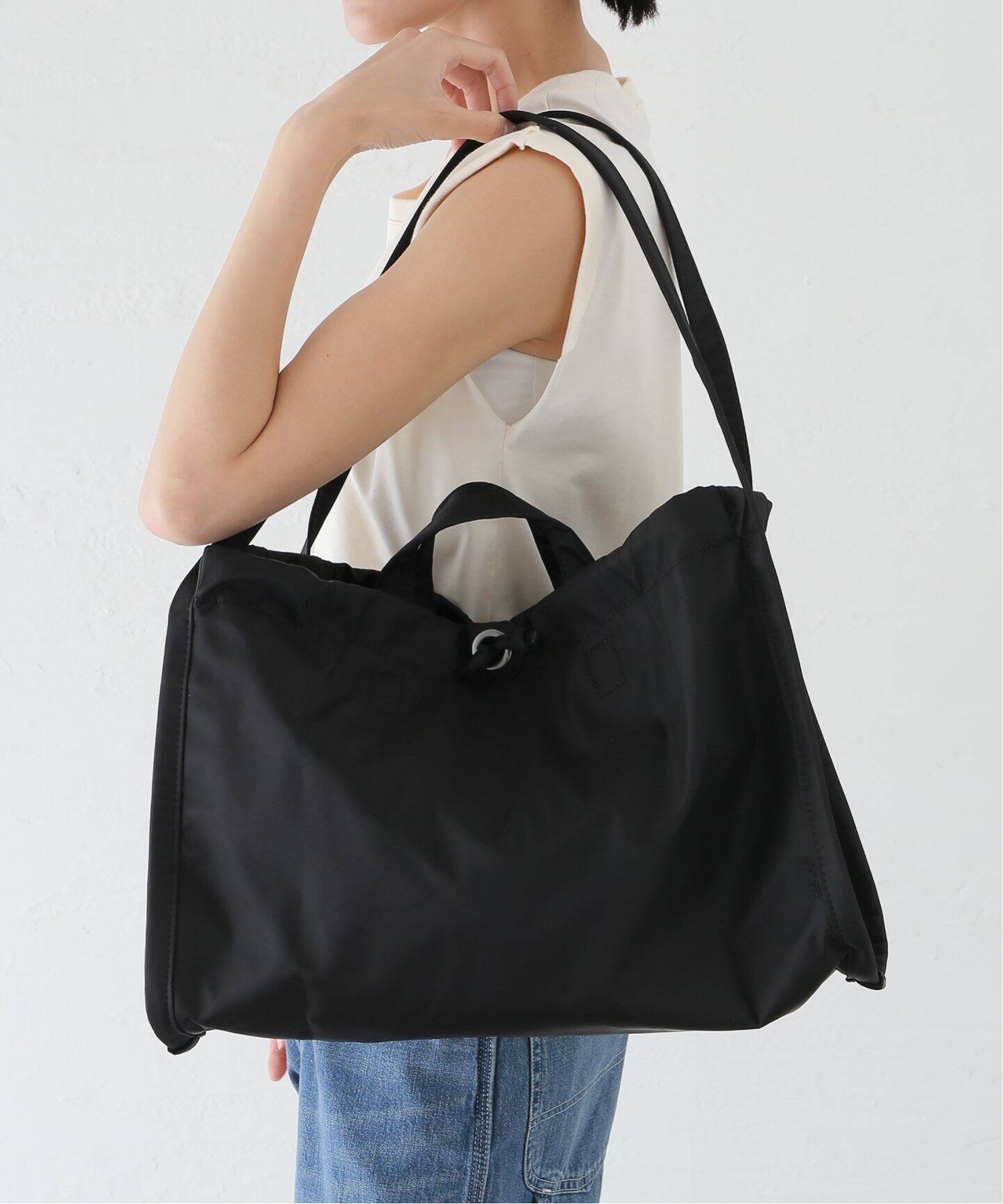 [HVISK]MATT TWILLキンチャクTOTE HVISK】 MATT TWILL キンチャクTOTE（その他バッグ）｜journal
