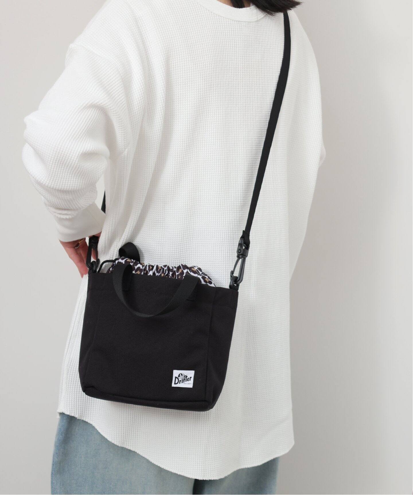 【美品】Drifter ドリフター × JOURNAL STANDARD relume 別注 バッグ ブラック 黒 | 25秋冬 マルチWAY ショルダーバッグ / TOLEDO トート ミニ 肩掛け クロスボディ | ユニセックス | ブランド コラボ カバン【レディース】【中古】 別注【Drifter/ドリフター】 TOLEDO：マルチWAYショルダーバッグ