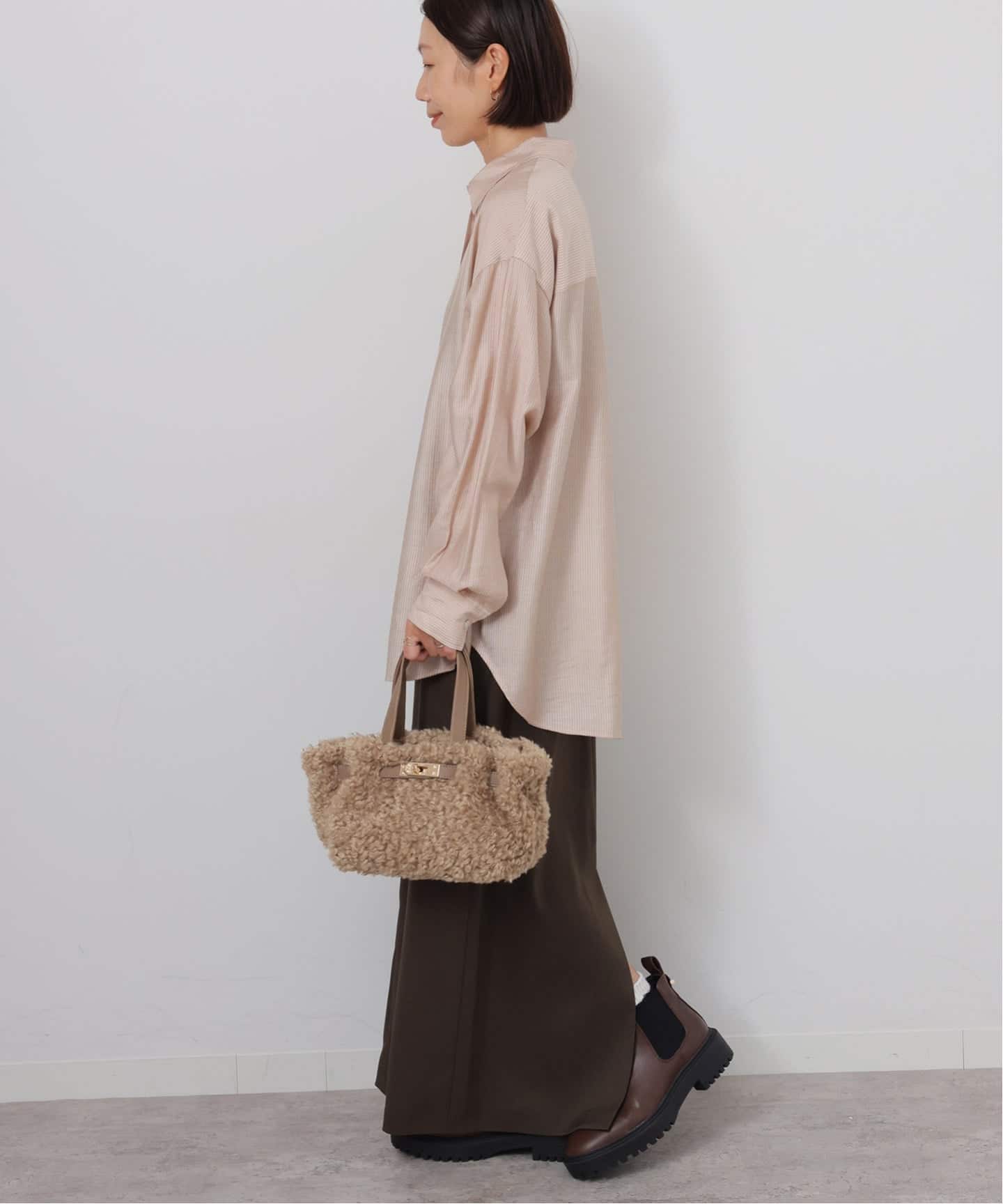 VELETTO/ヴェレット】 カーリーファーハンドBAG（ハンドバッグ