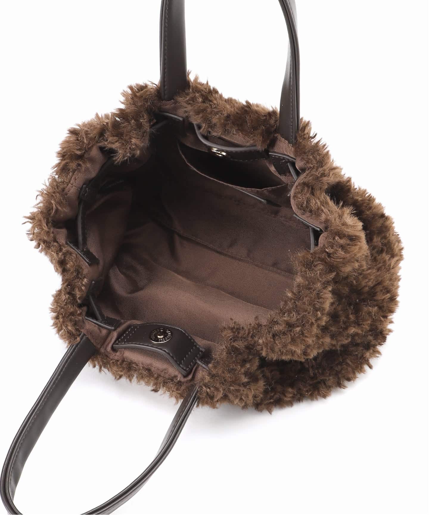 VELETTO/ヴェレット】 カーリーファーハンドBAG（ハンドバッグ