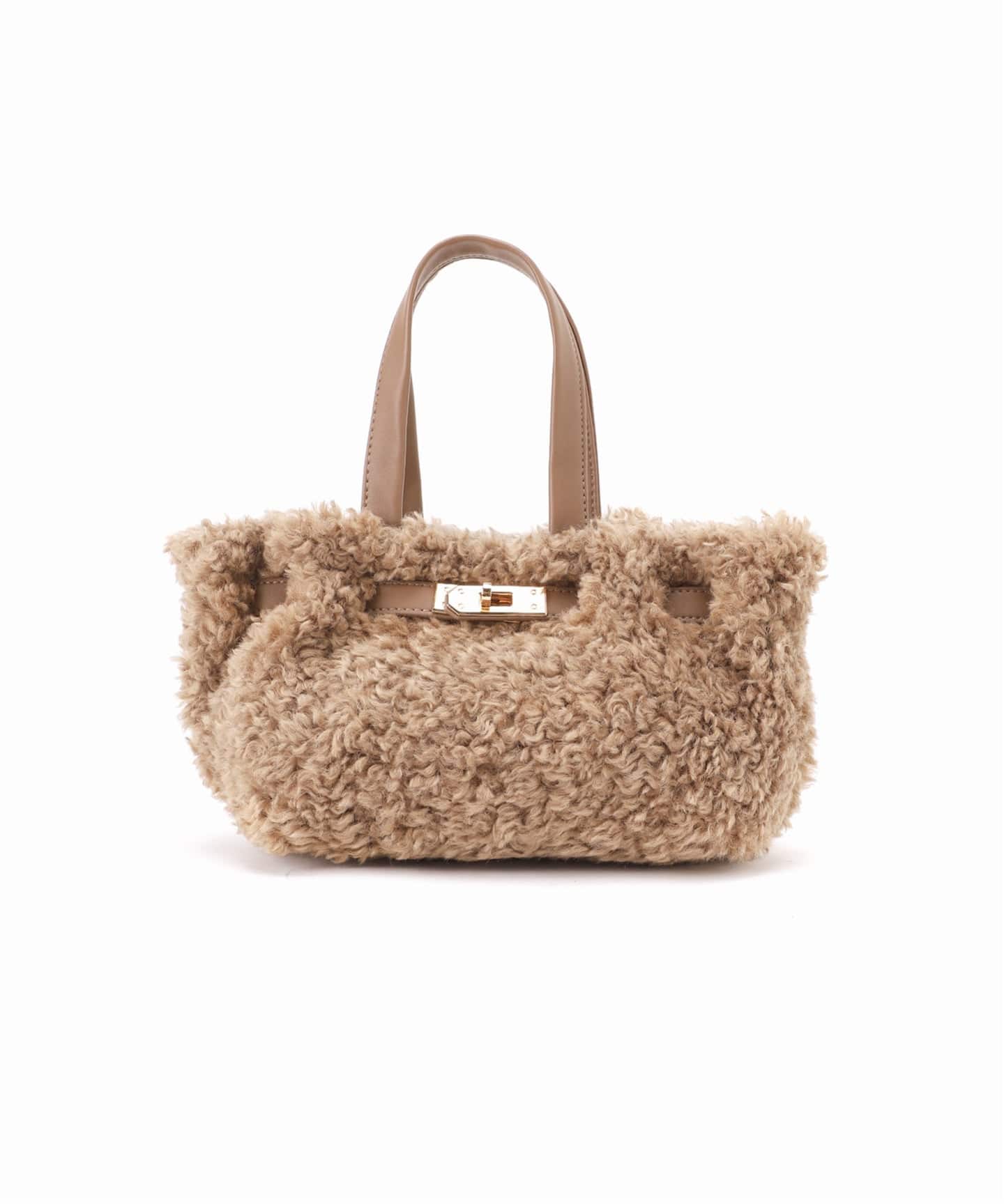 VELETTO/ヴェレット】 カーリーファーハンドBAG（ハンドバッグ