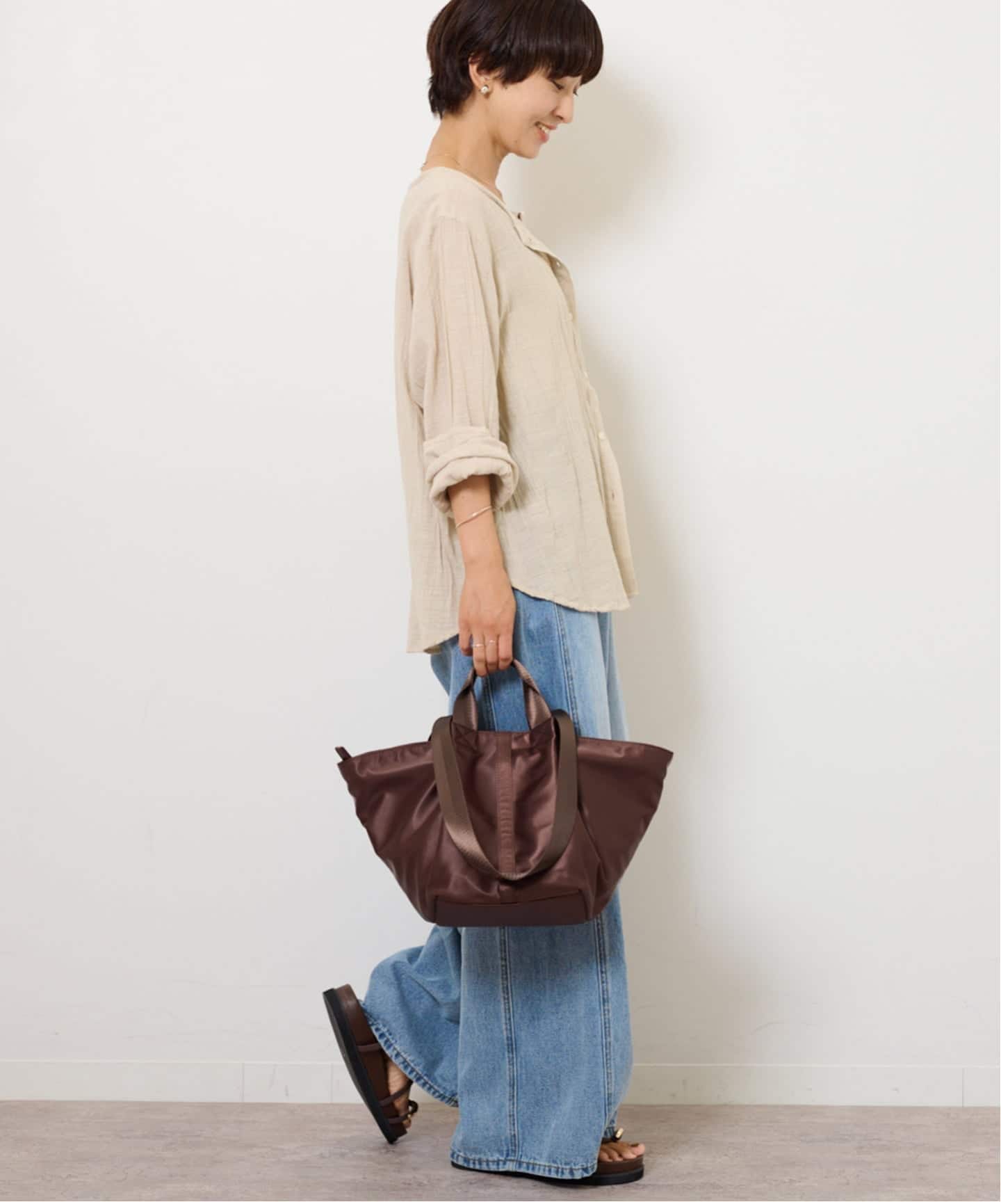 JOURNAL STANDARD relume 美品 ブラウン トートバッグ ジャーナルスタンダード レリューム JOURNAL STANDARD relume