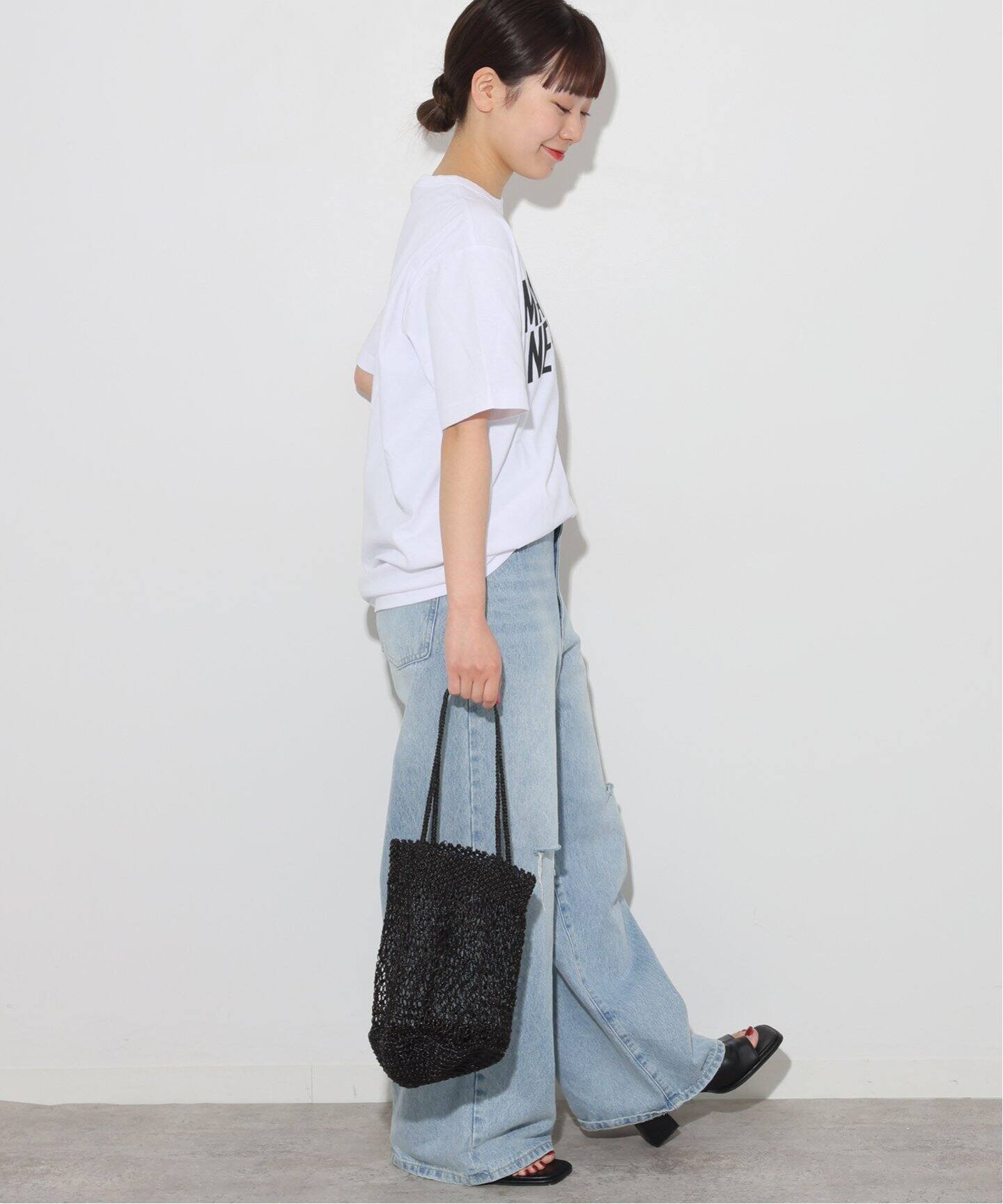 追加》【BAGMATI/バグマティ】METALIC BAG：マクラメバッグ 