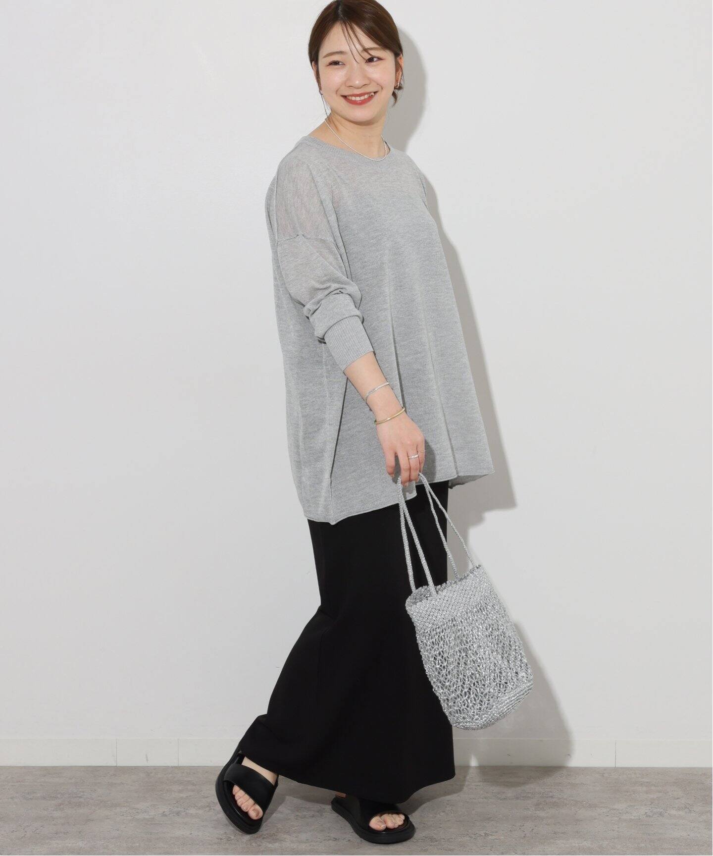 追加》【BAGMATI/バグマティ】METALIC BAG：マクラメバッグ 
