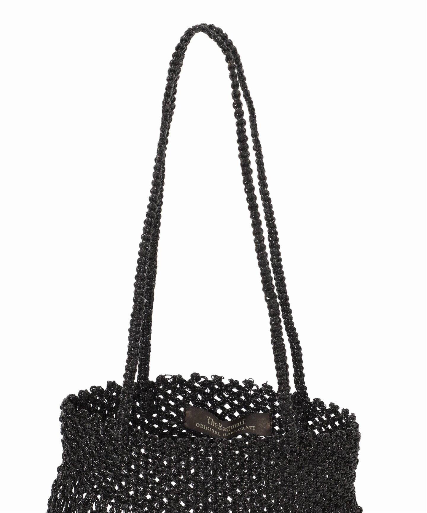 追加》【BAGMATI/バグマティ】METALIC BAG：マクラメバッグ 