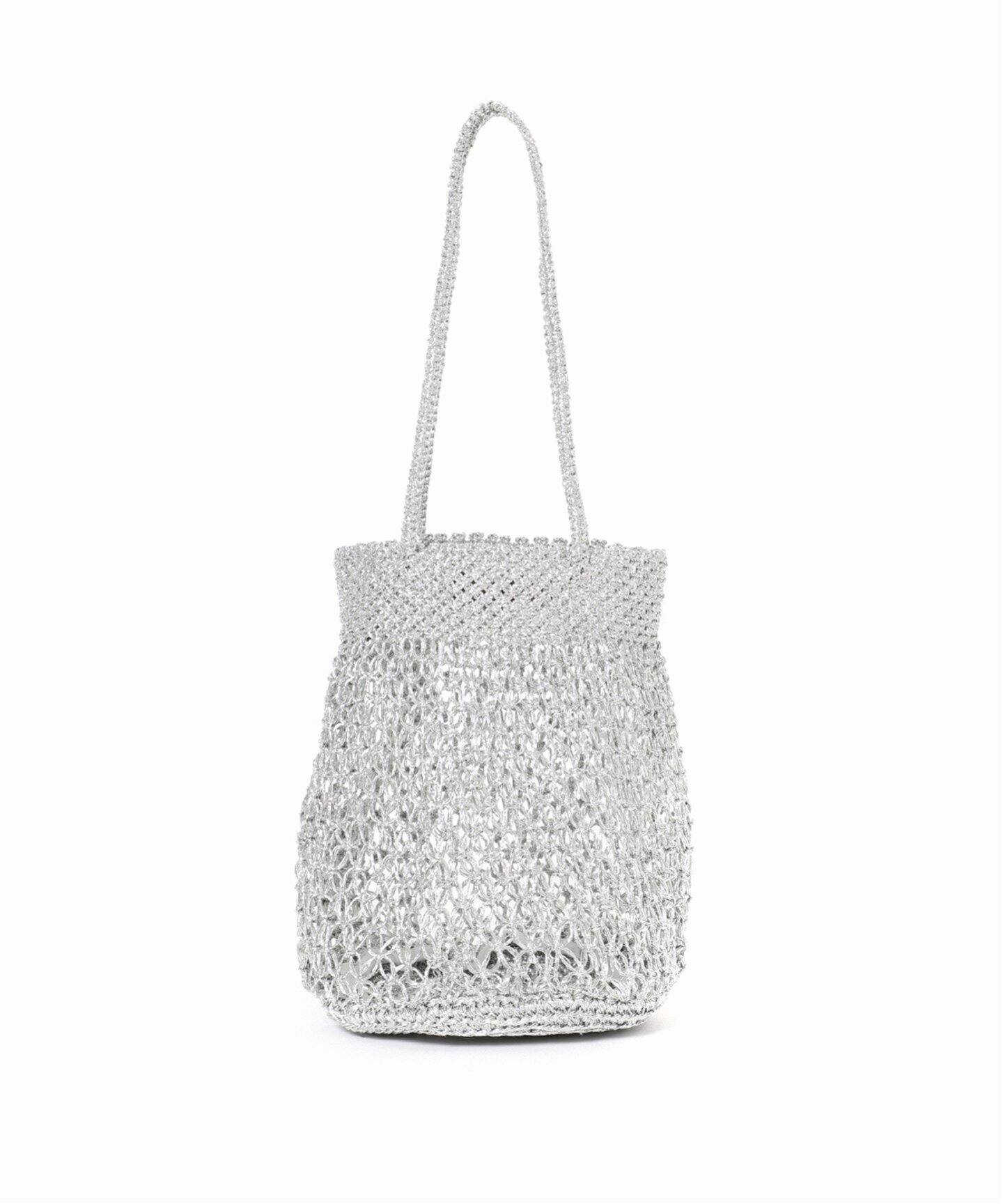 追加》【BAGMATI/バグマティ】METALIC BAG：マクラメバッグ 