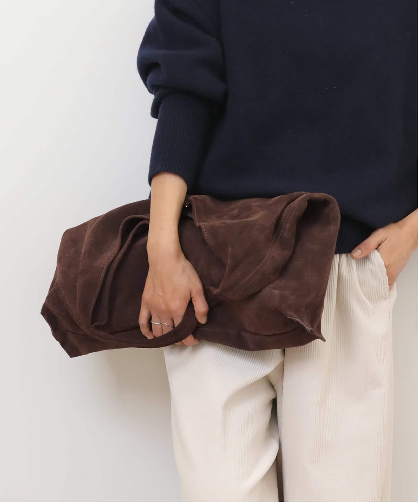 【完売】 AULENTTI relume別注　スエード　トート　バッグ WEB限定追加》別注【AULENTTI/オウレンティ】スウェードトートバッグ