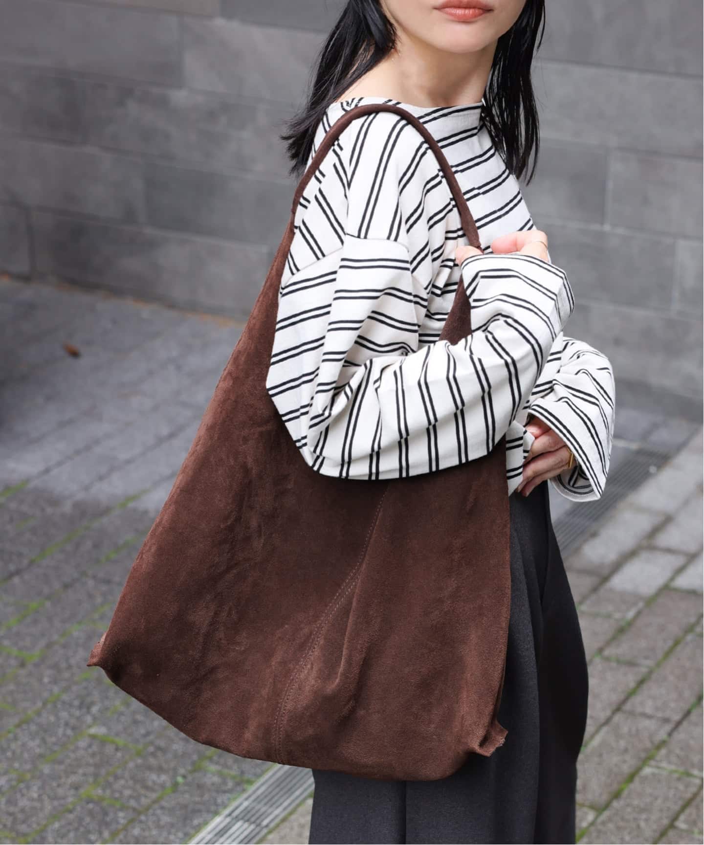 WEB限定追加予約3》別注【AULENTTI/オウレンティ】スウェードトート