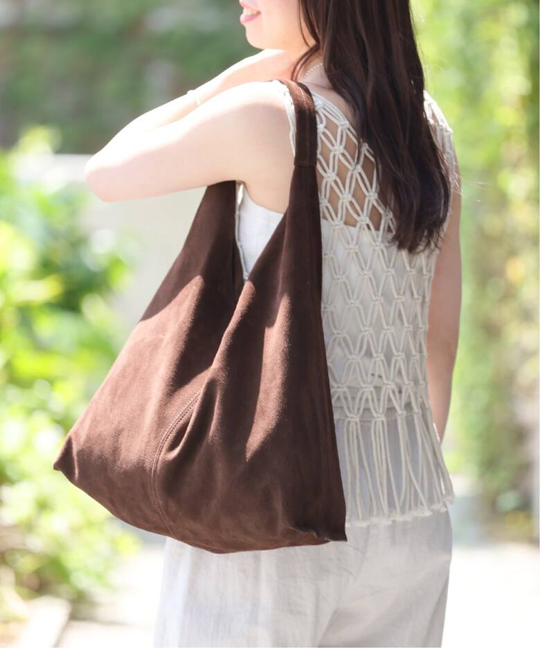 WEB限定追加》別注【AULENTTI/オウレンティ】スウェードトートバッグ 