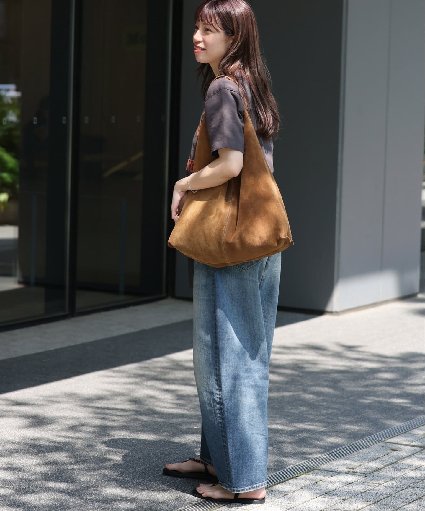 WEB限定追加》別注【AULENTTI/オウレンティ】スウェードトート