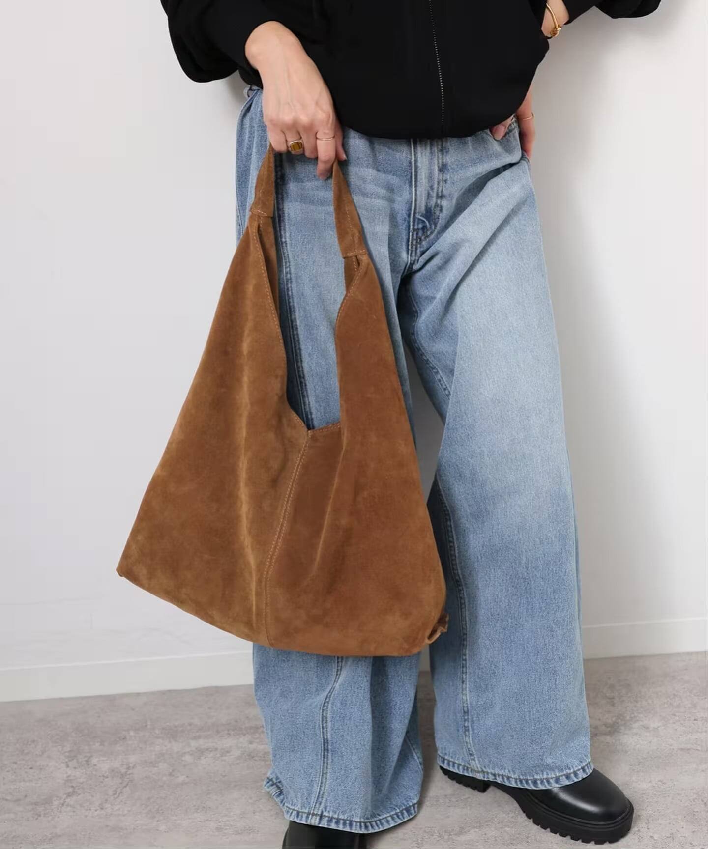 【完売】 AULENTTI relume別注　スエード　トート　バッグ WEB限定追加》別注【AULENTTI/オウレンティ】スウェードトートバッグ