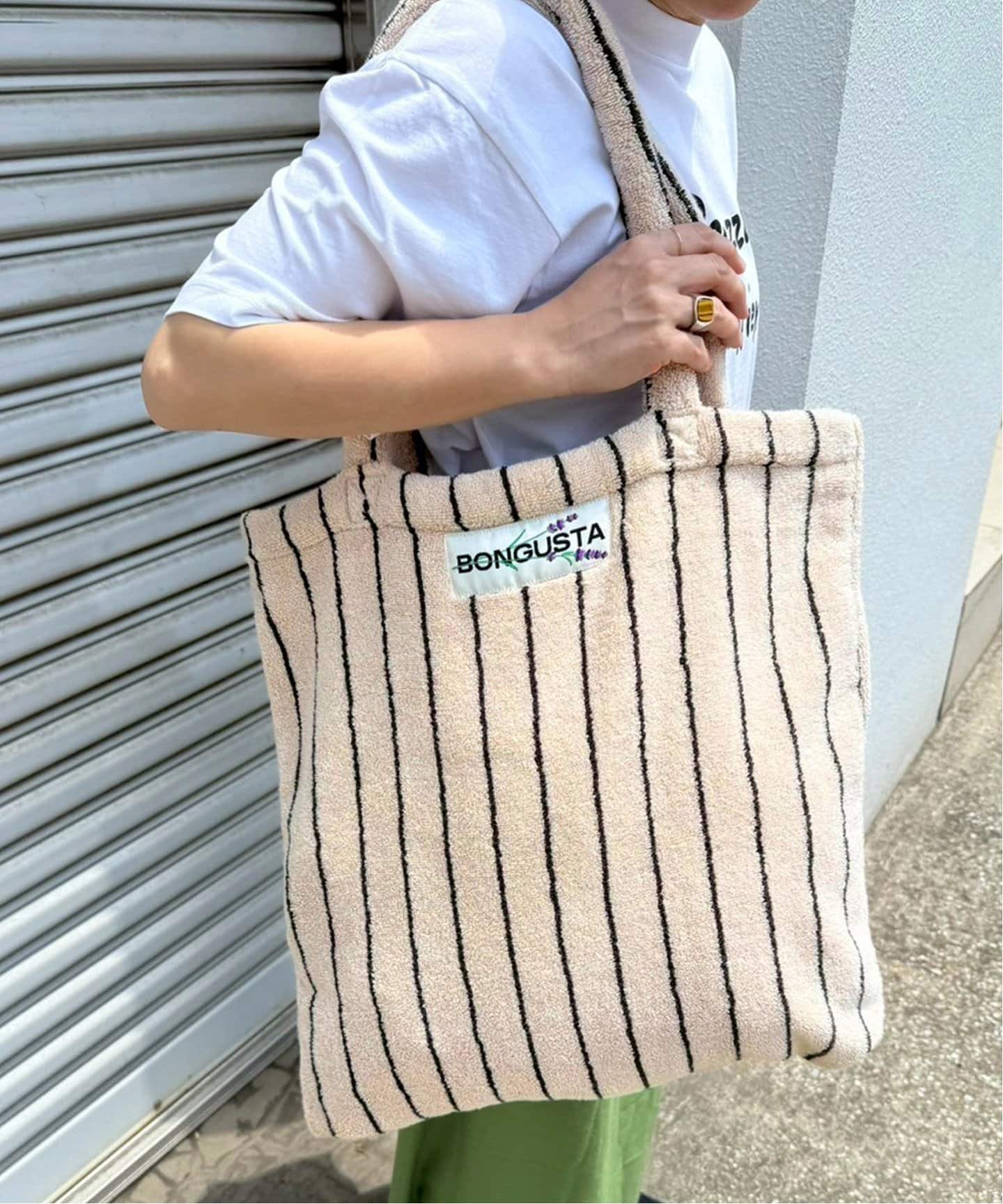 WEB限定追加》【BONGUSTA/ボングスタ】NARAM STRIPED トートバッグ