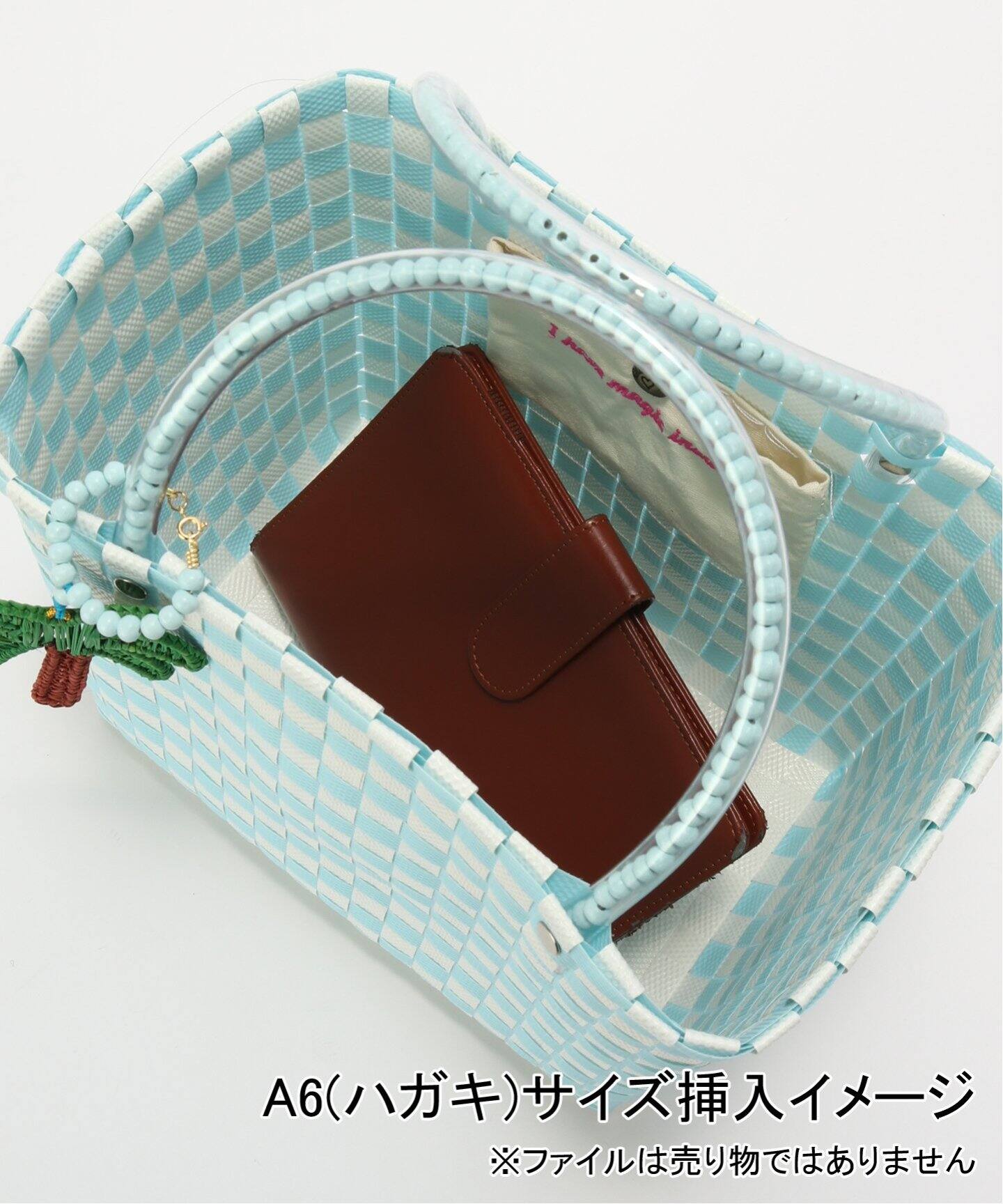 未使用保管品 タグ付　メルセデスサラザール　カゴバッグ　チャーム付き　値下げ MERCEDES SALAZAR/メルセデス サラザール】 MINI BAG+CHARM：バッグ