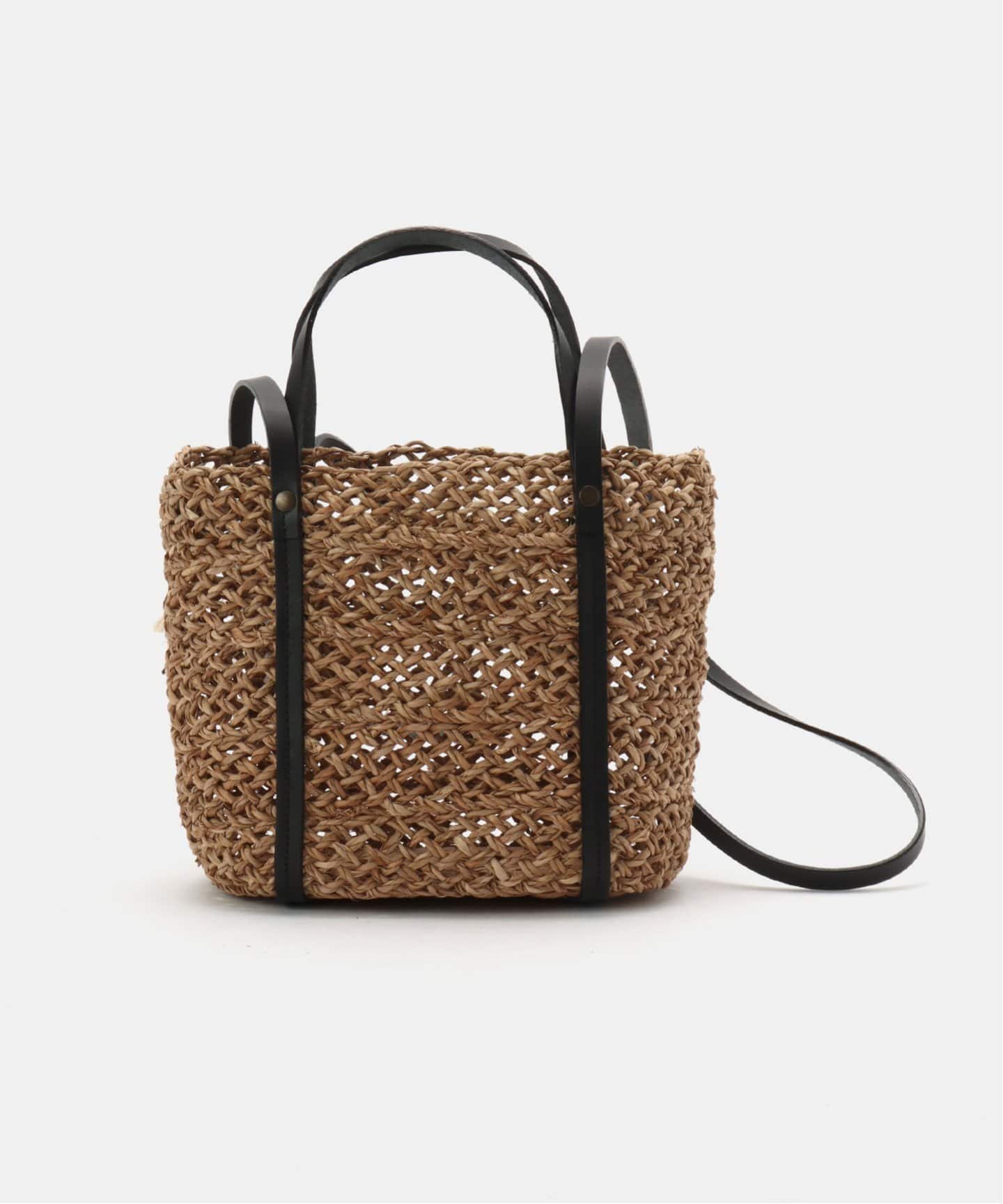 BAGMATI/バグマティ】レザーハンドルカゴTOTE（トートバッグ