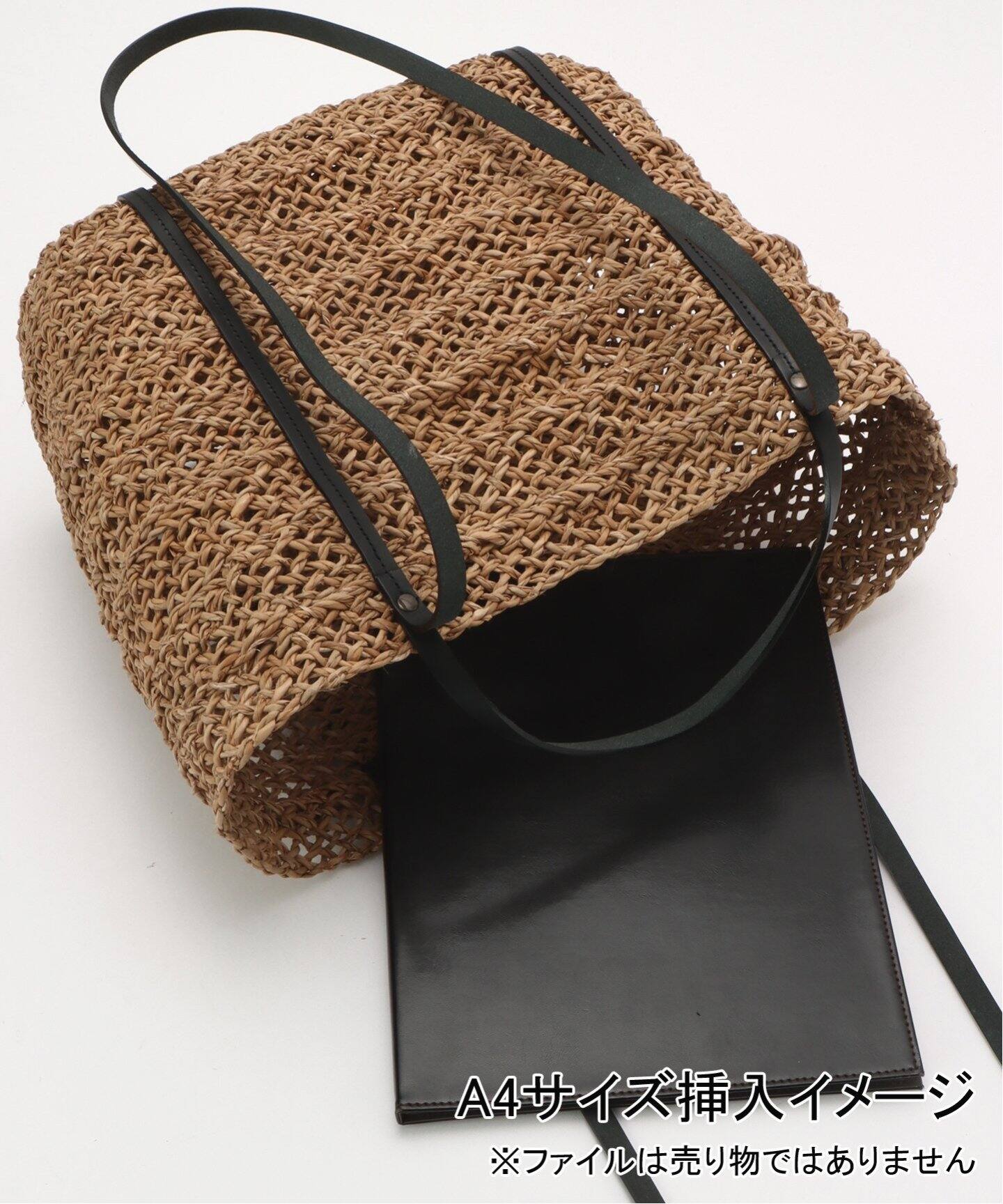 BAGMATI/バグマティ】レザーハンドルカゴTOTE BIG（トートバッグ 