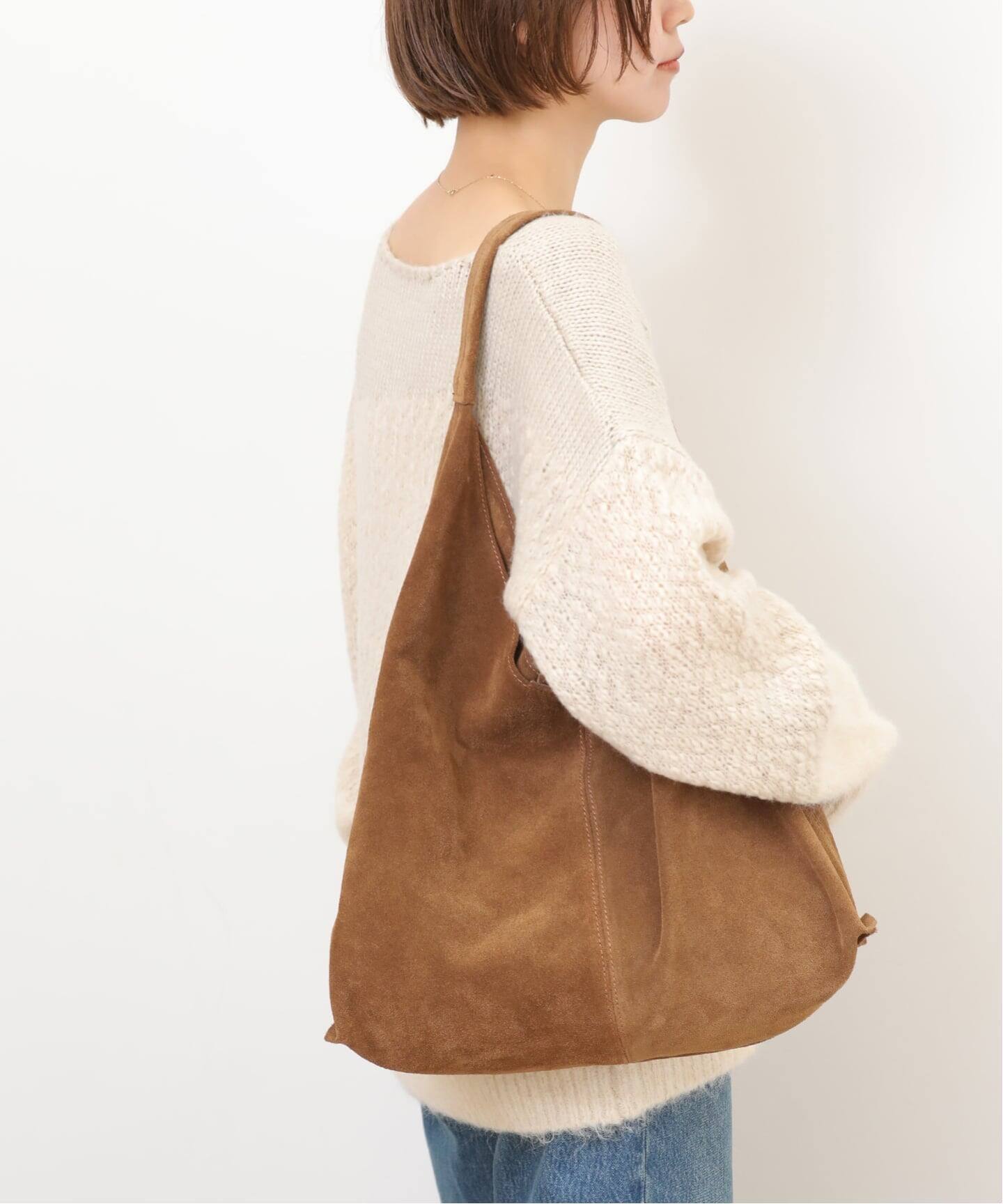 WEB限定追加》別注【AULENTTI/オウレンティ】スウェードトートバッグ