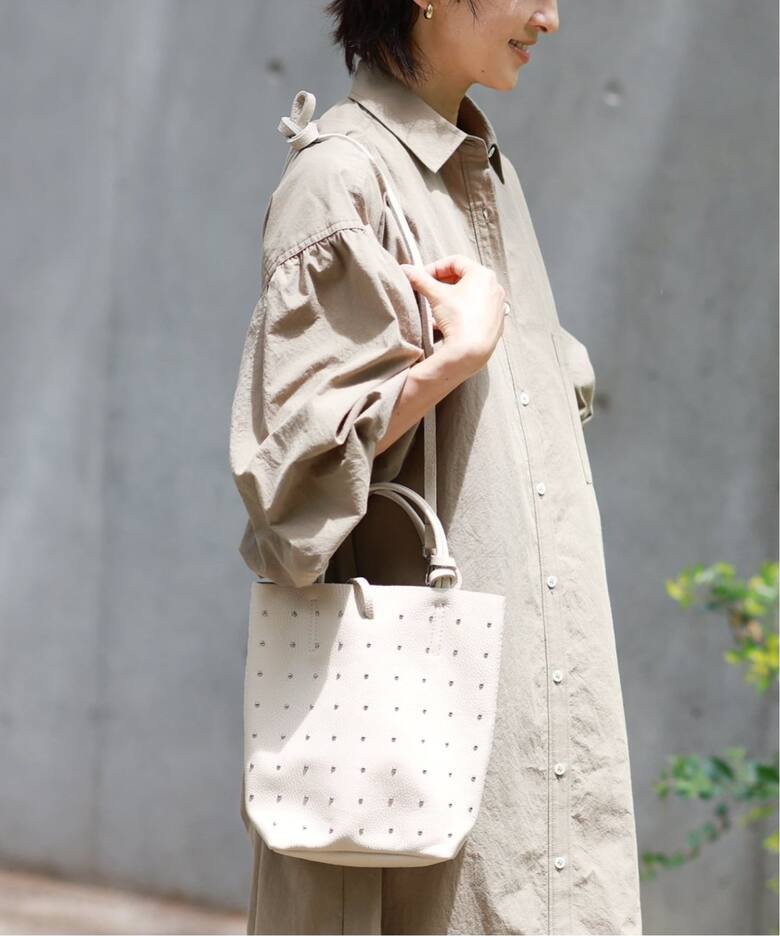 追加4》【MARLON FIRENZE/マルロン】 SHOPPER MINI STUDS：バッグ 