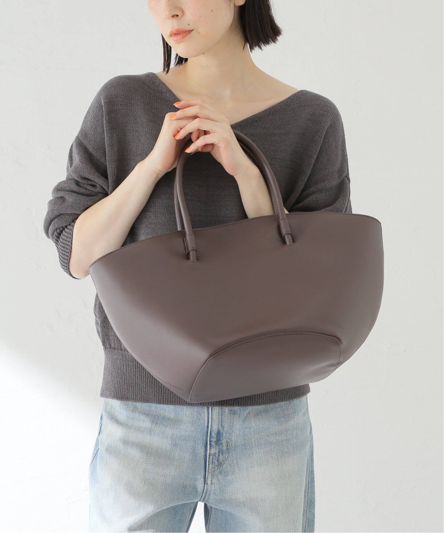TODAYFUL/トゥデイフル】Ecoleather Round Bag（トートバッグ 