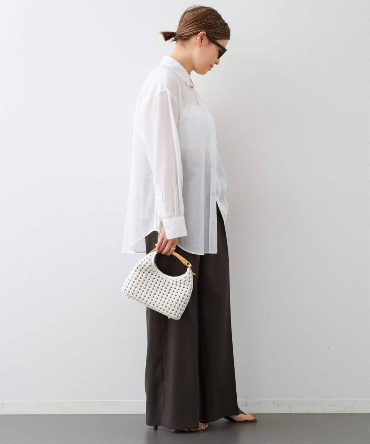 ELLEME/エレメ】 Boomerang Small Woven（ハンドバッグ