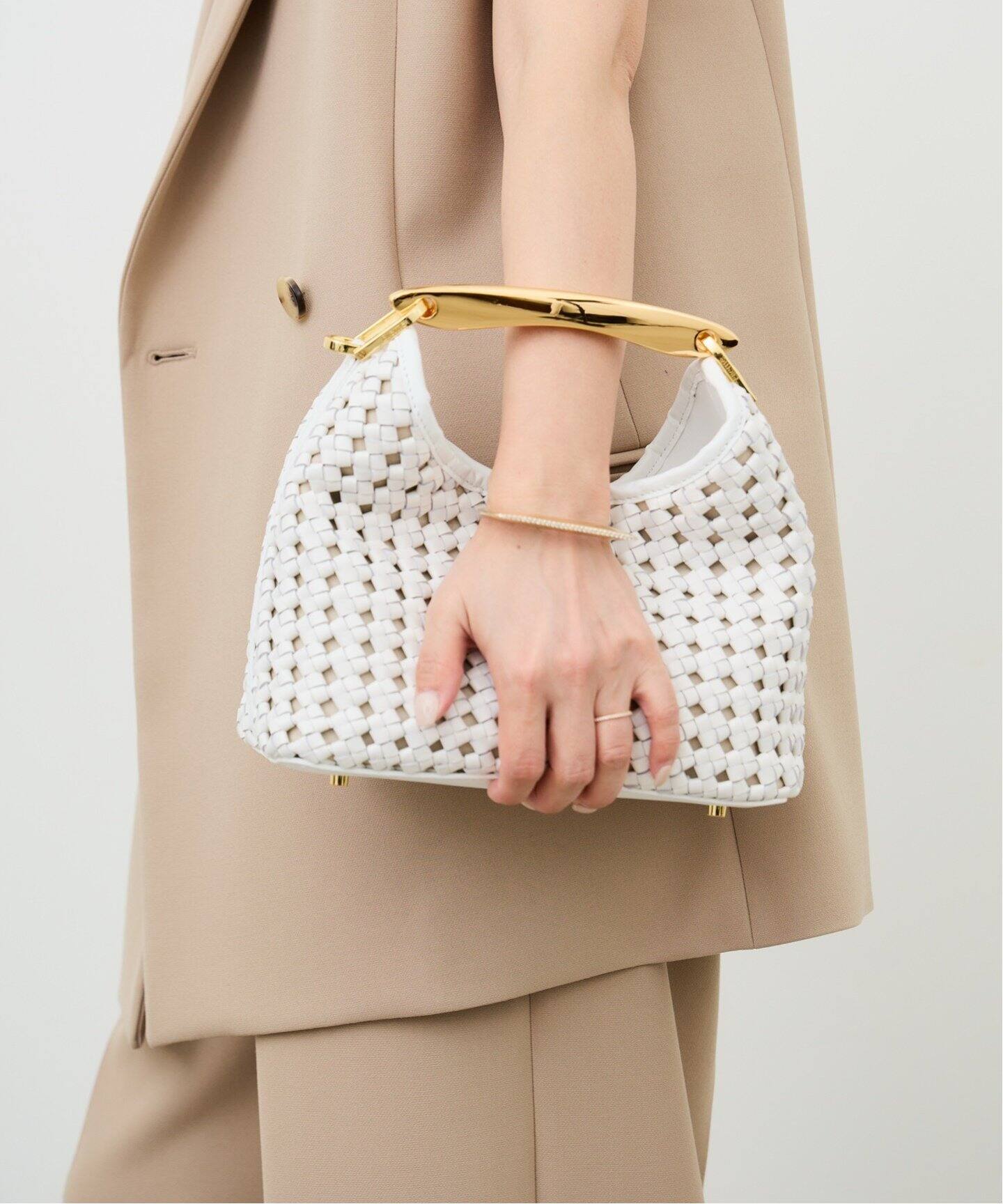 ELLEME/エレメ】 Boomerang Small Woven（ハンドバッグ）｜Deuxieme  